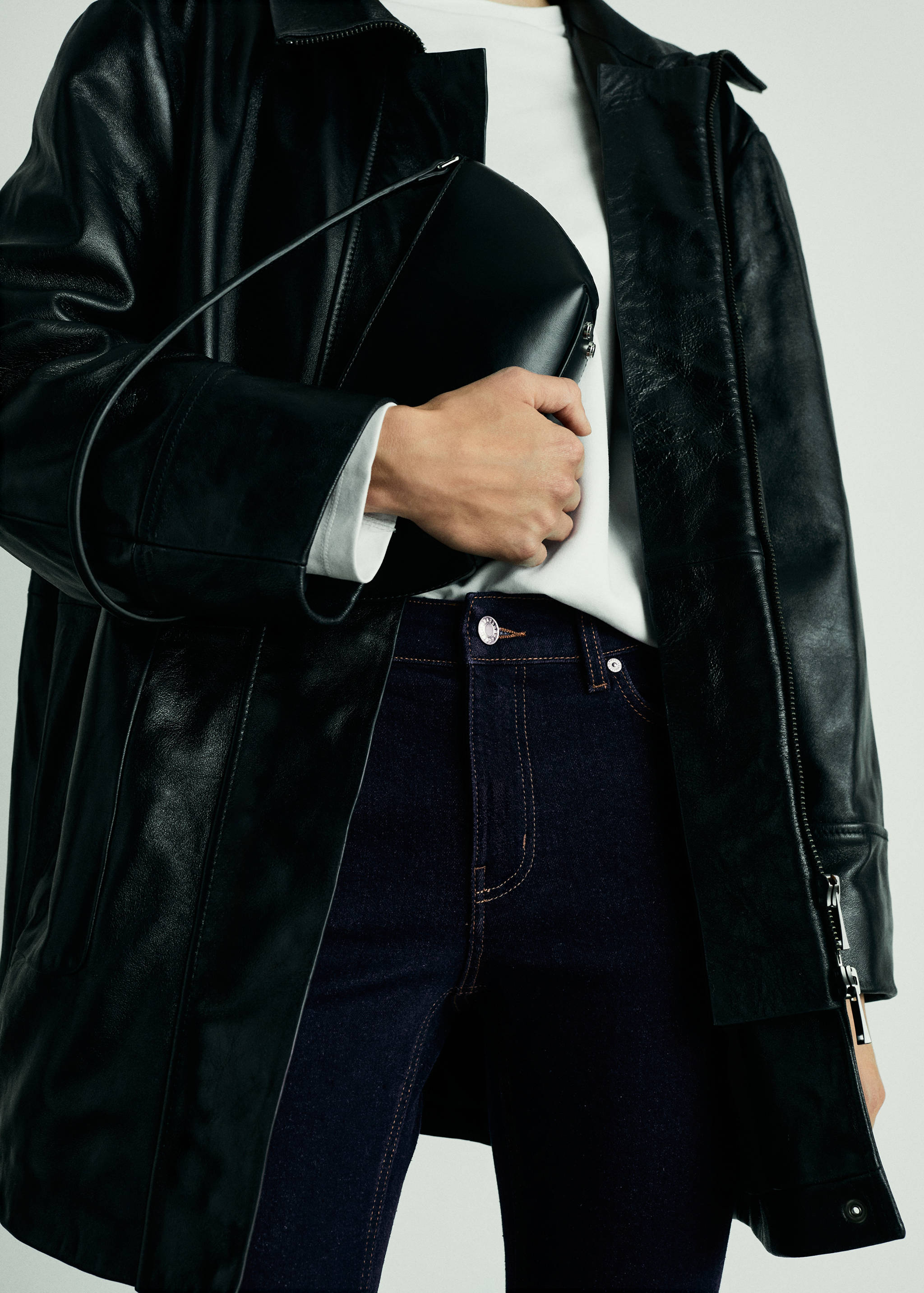 Sienna rinse-wash flared cropped jeans - Details of the article 6