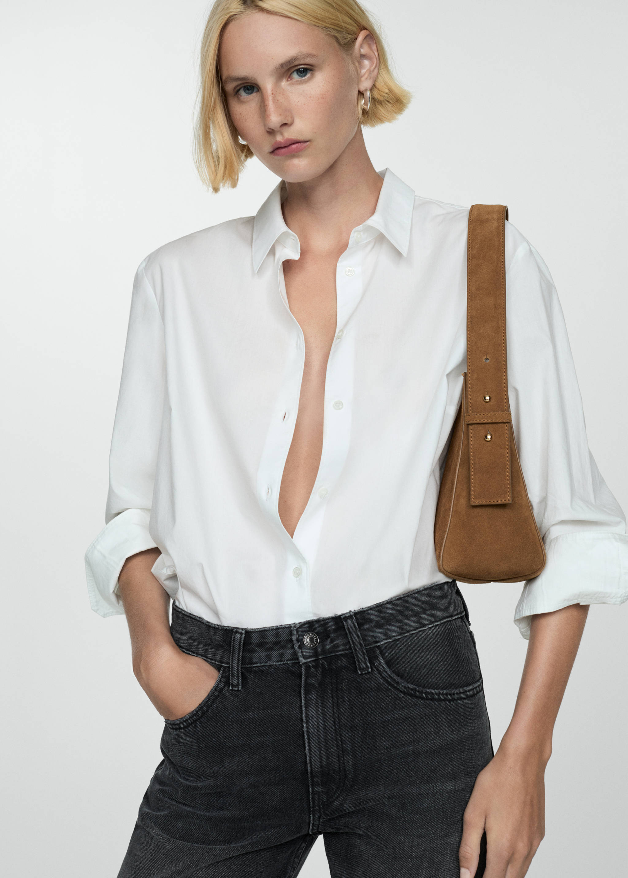 Mid-rise straight jeans - Details of the article 2