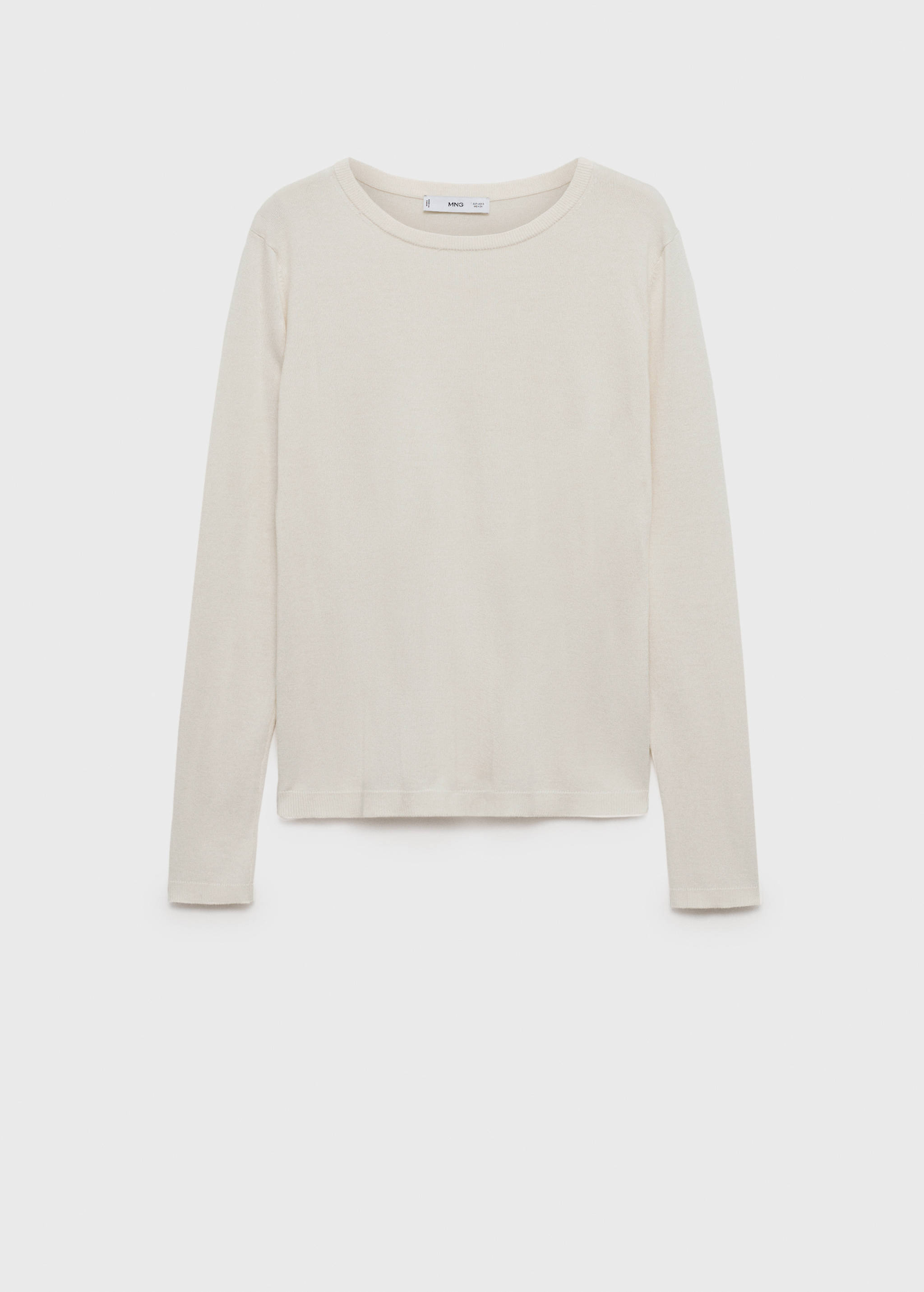 Fine-knit crew-neck sweater - Article without model