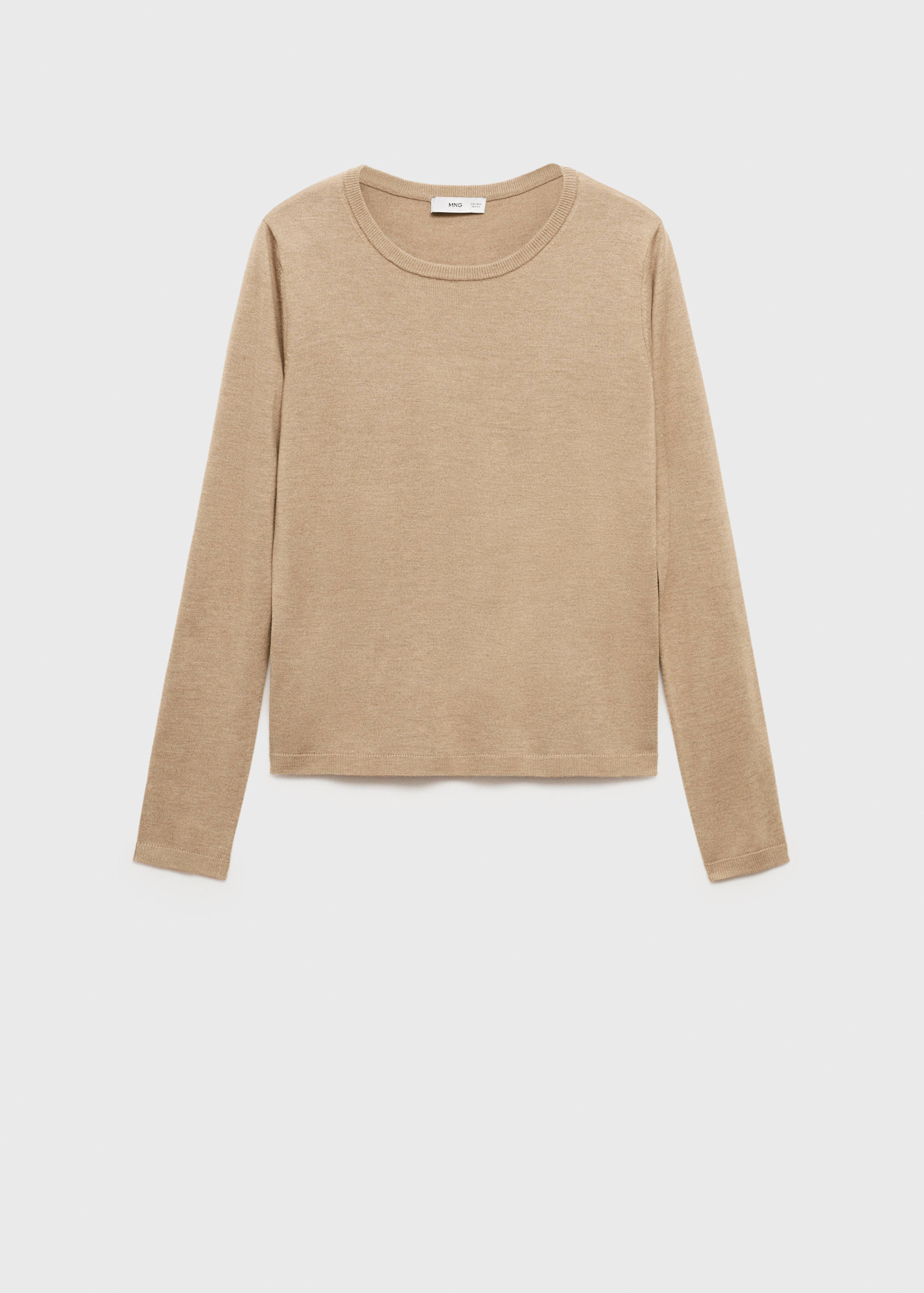 Fine-knit crew-neck sweater - Article without model