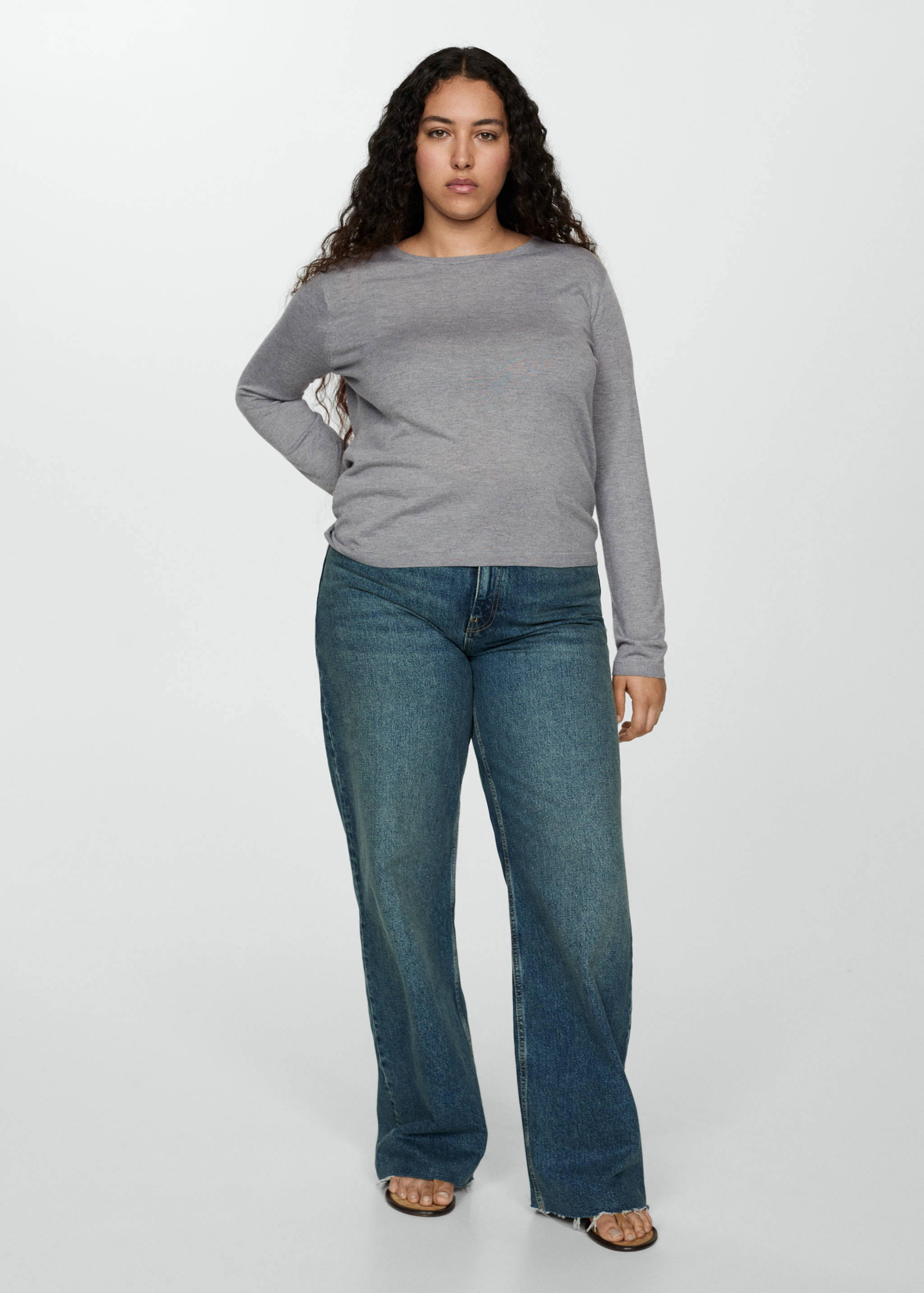 Джемпер тонкой вязки - Деталь изделия 3