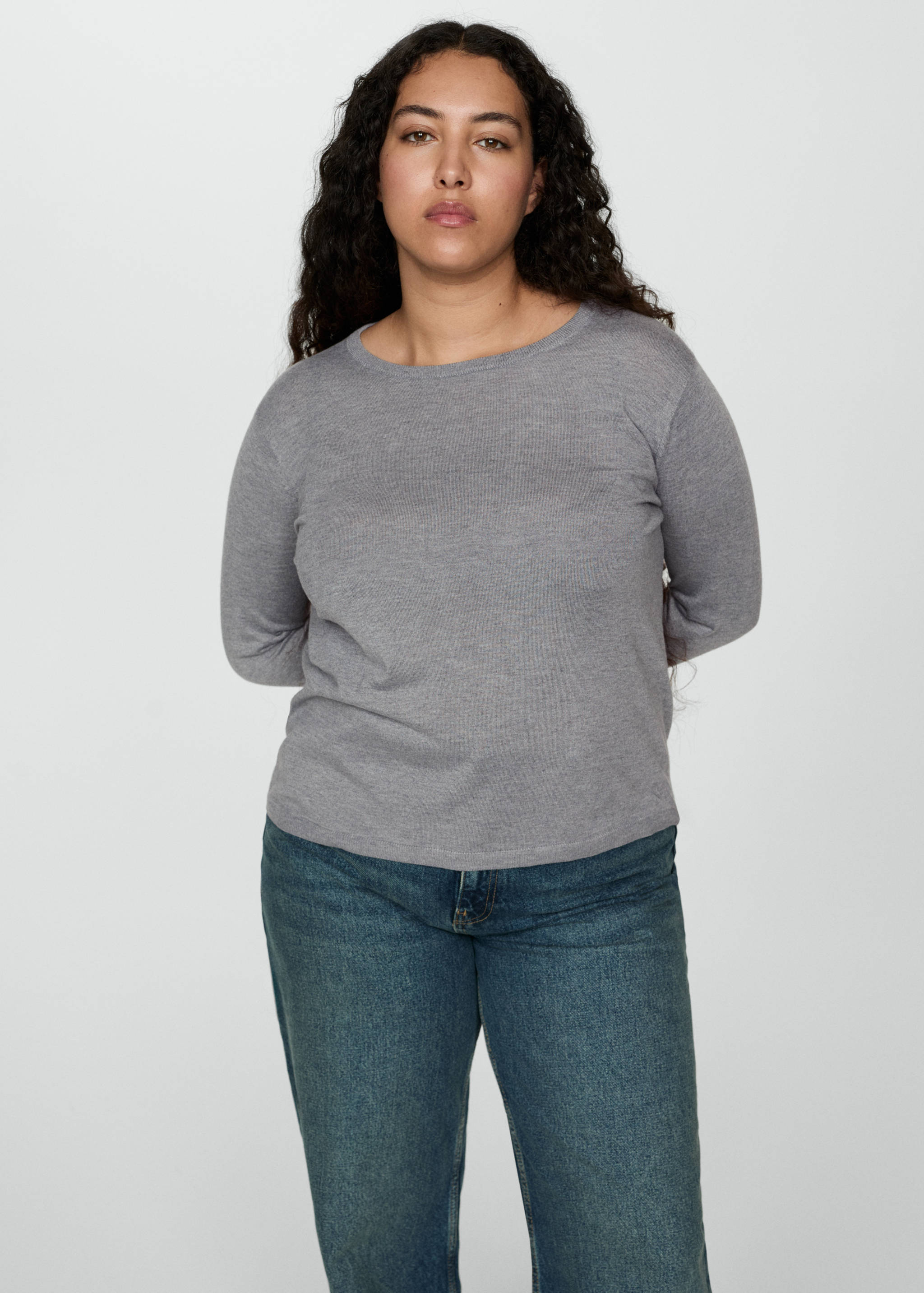 Джемпер тонкой вязки - Деталь изделия 5