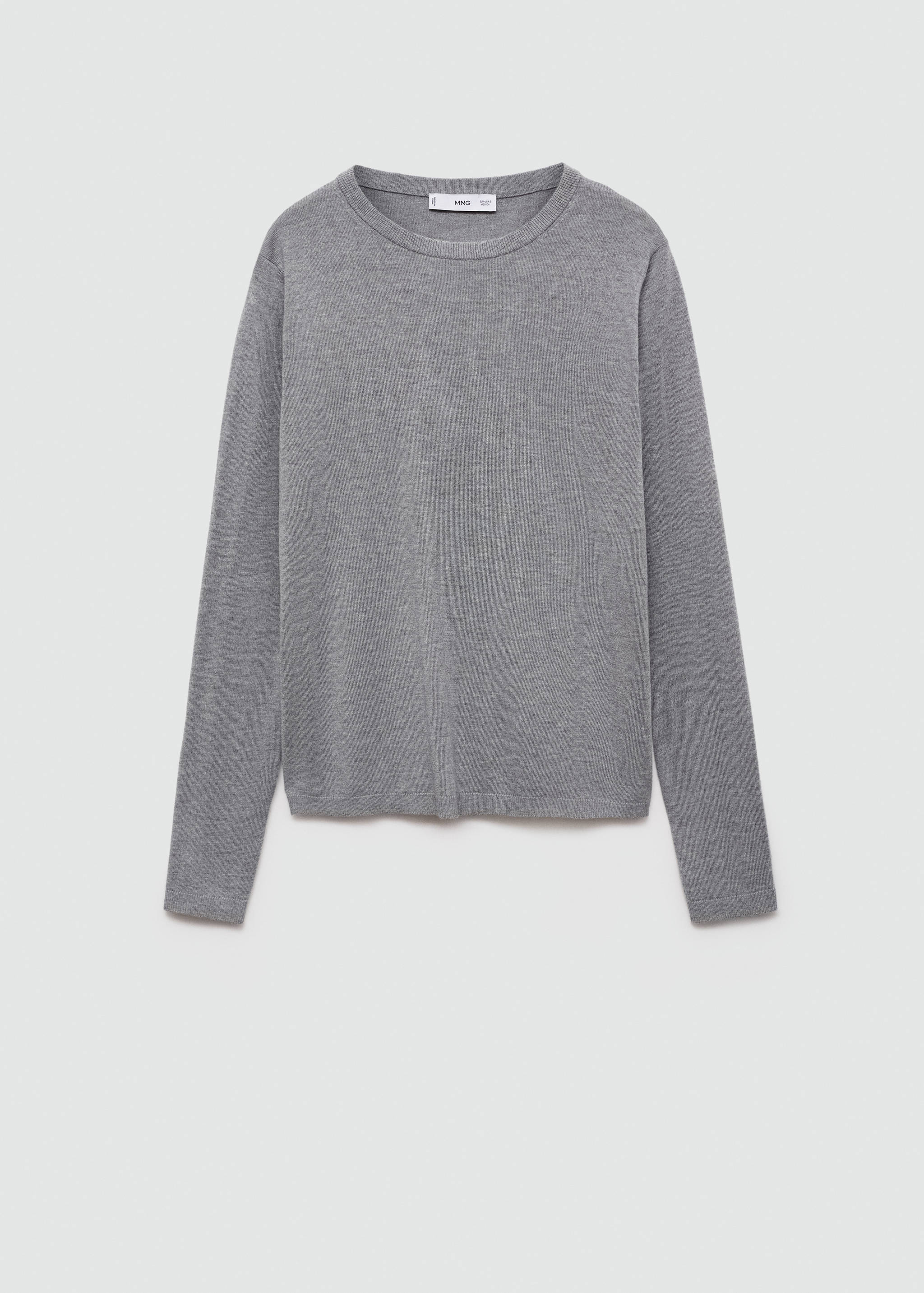 Fine-knit crew-neck sweater - Article without model