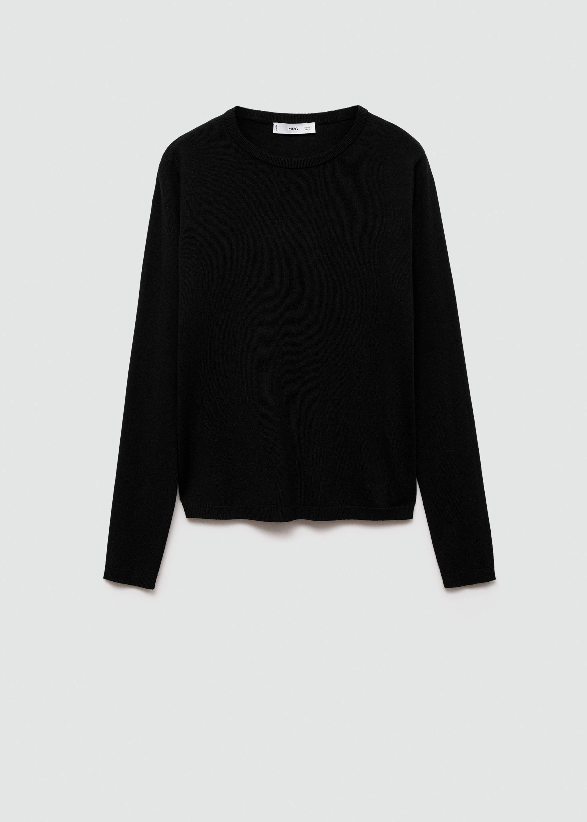 Fine-knit crew-neck sweater - Article without model