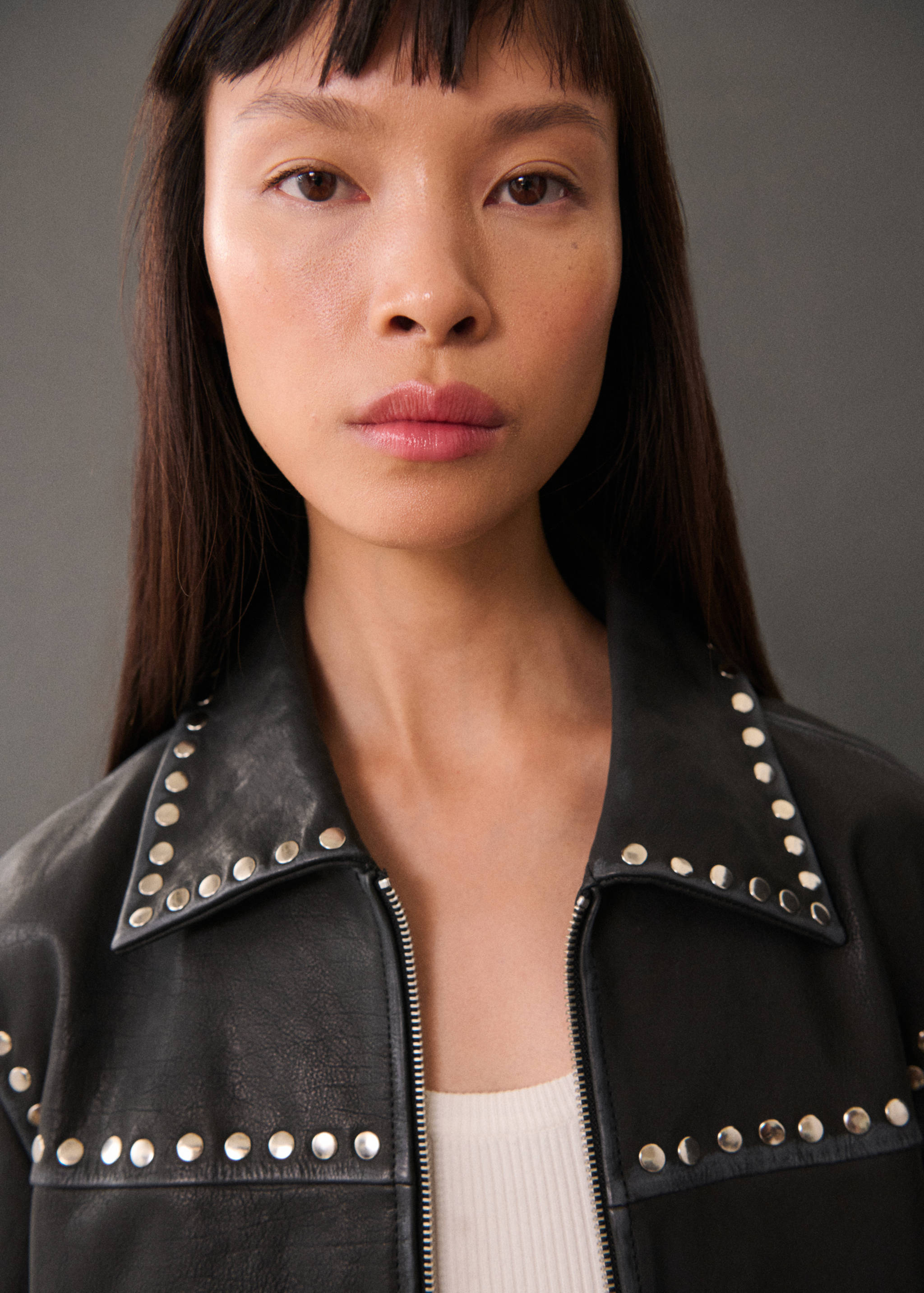 Studded leather jacket - Details of the article 1