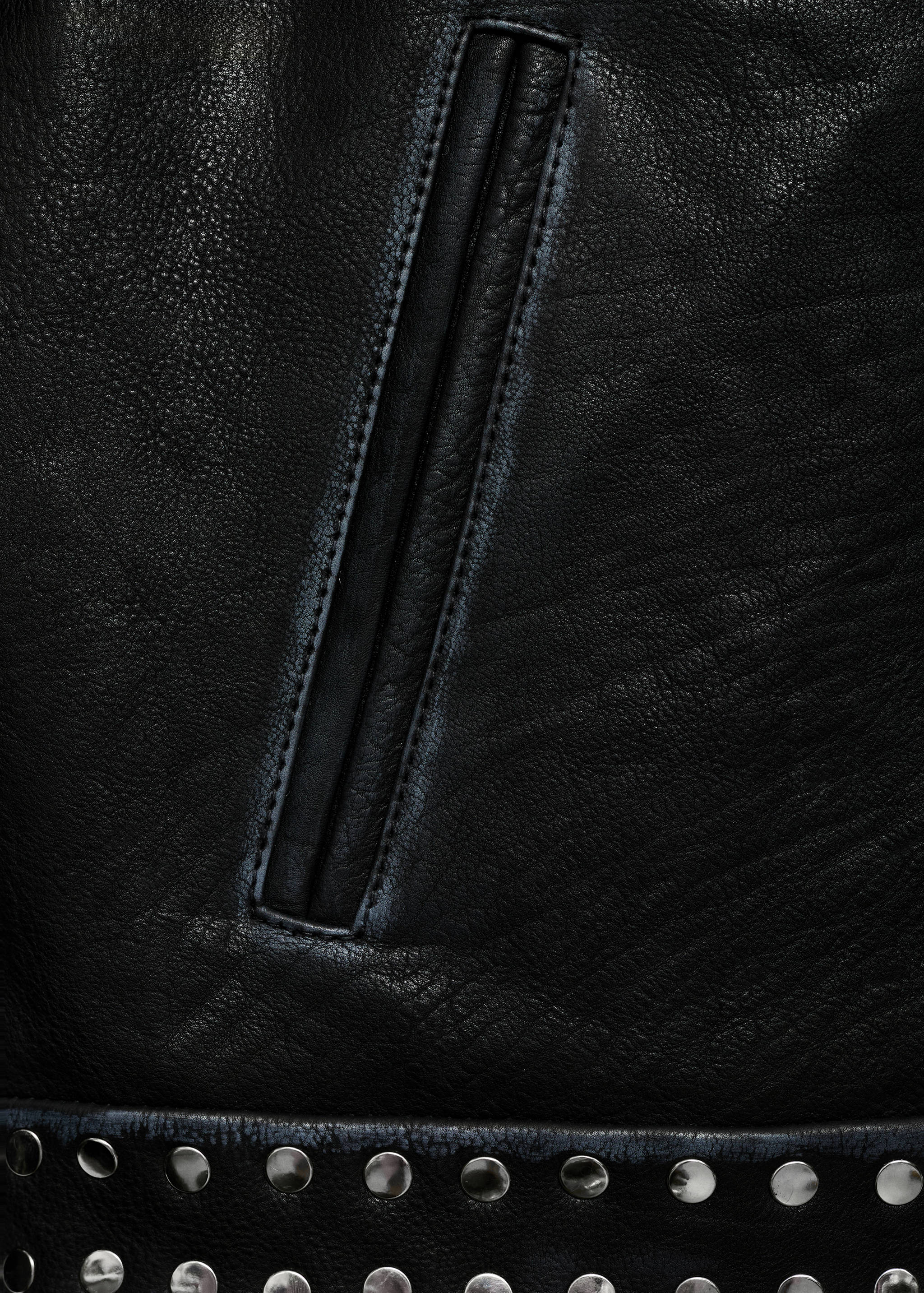 Studded leather jacket - Details of the article 0