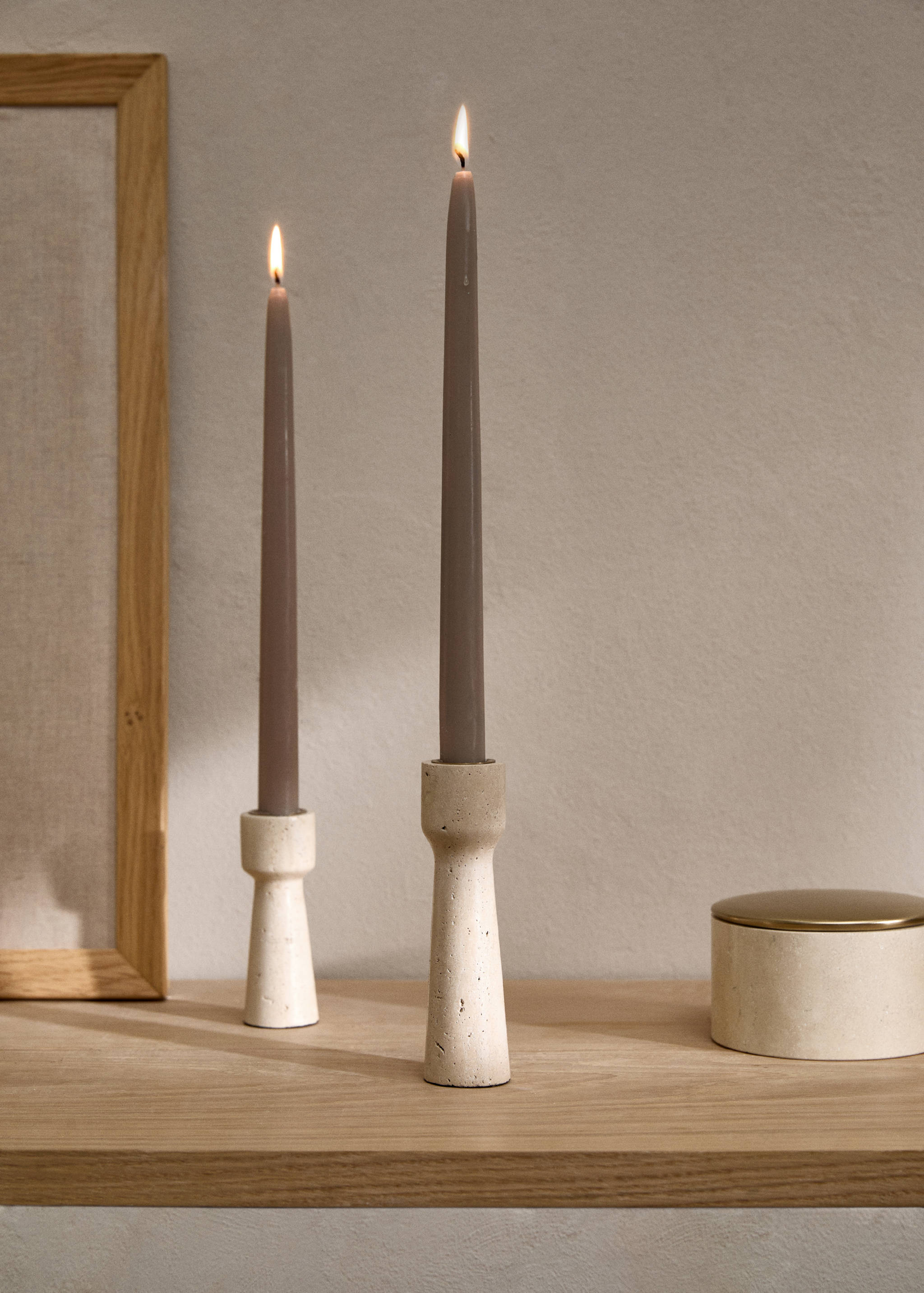 Grand bougeoir en travertin - Plan général