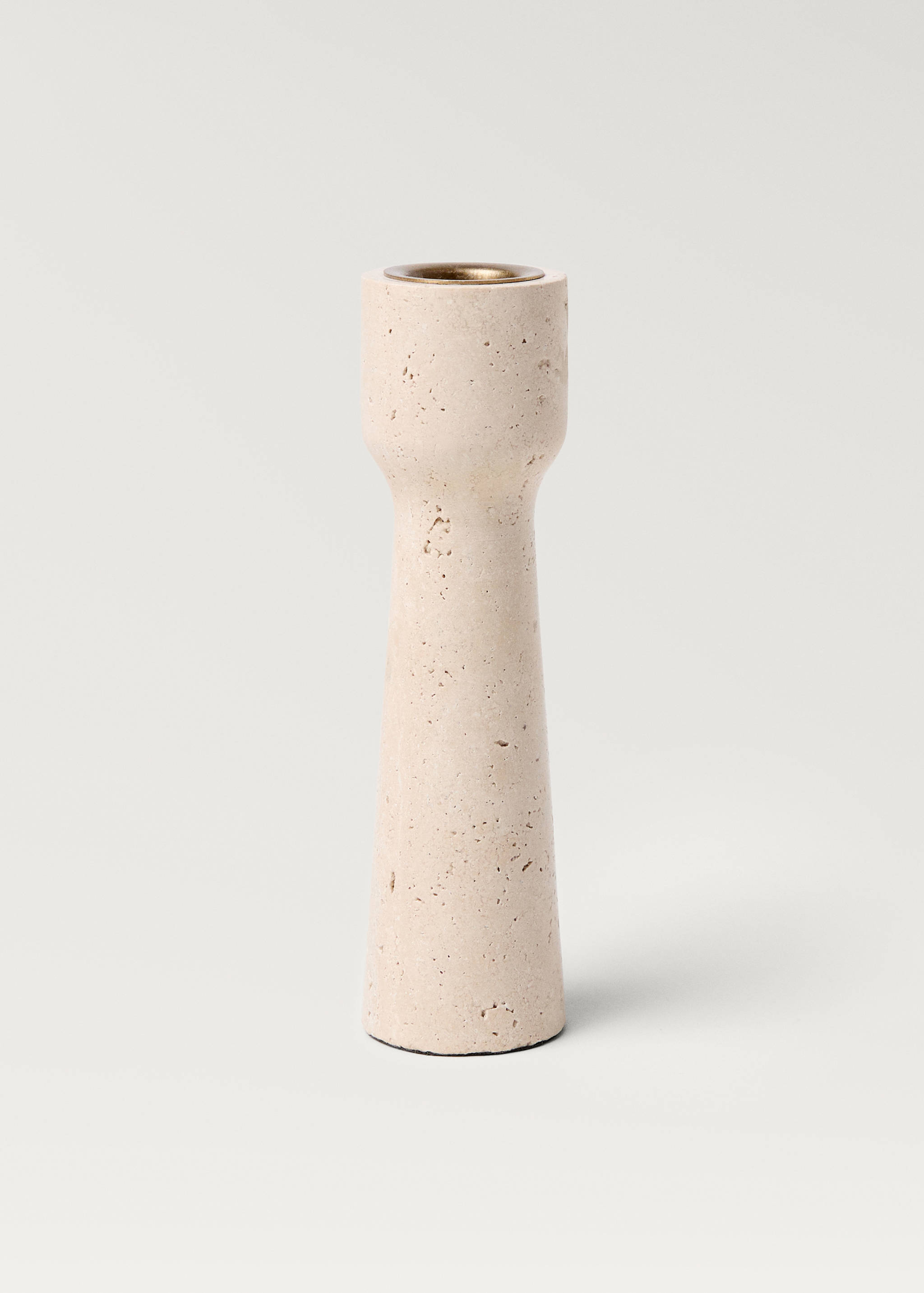 Grand bougeoir en travertin - Article sans modèle