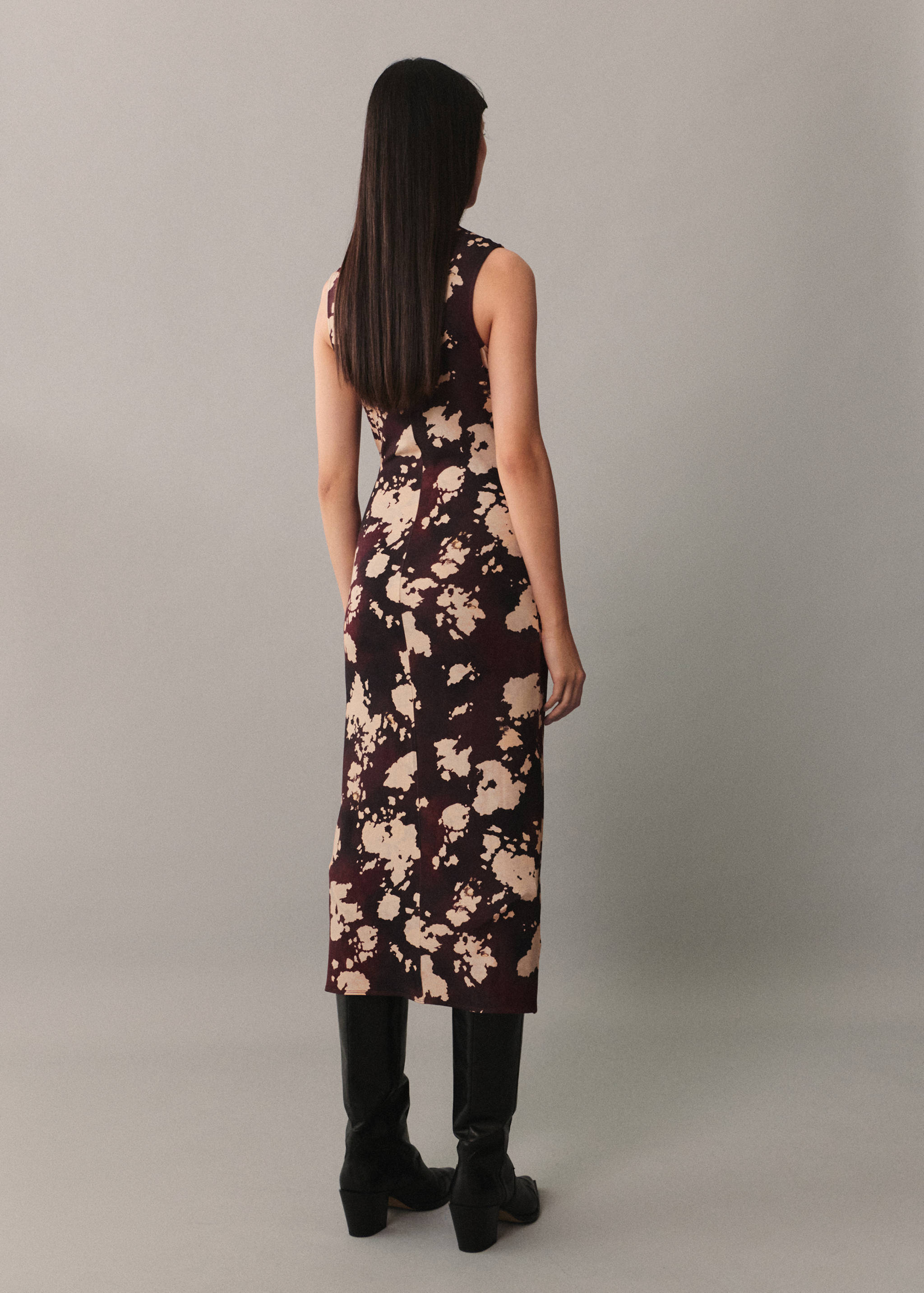 Robe midi imprimée - Verso de l’article