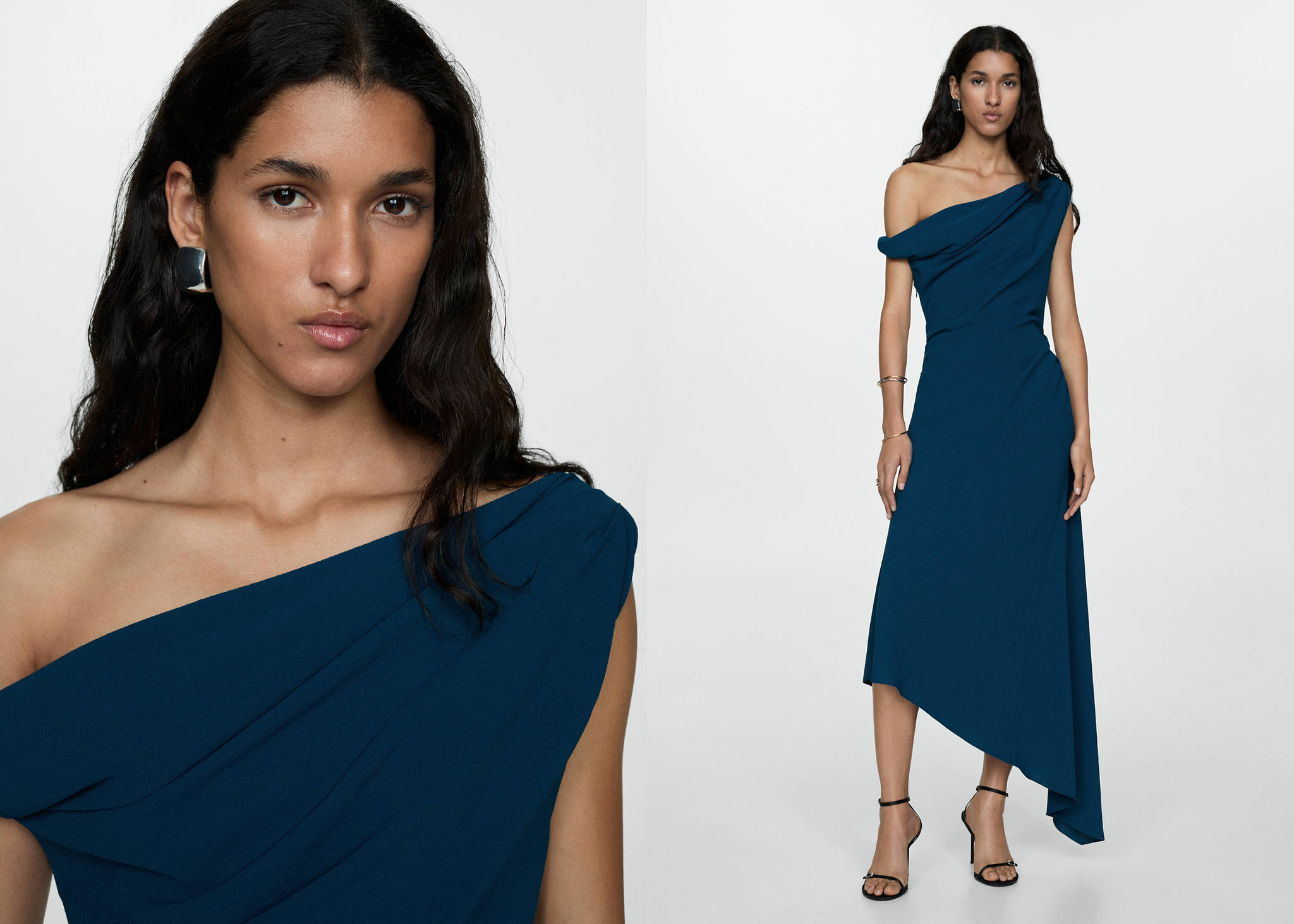 Asymmetrical pleated dress - Panoramic plane