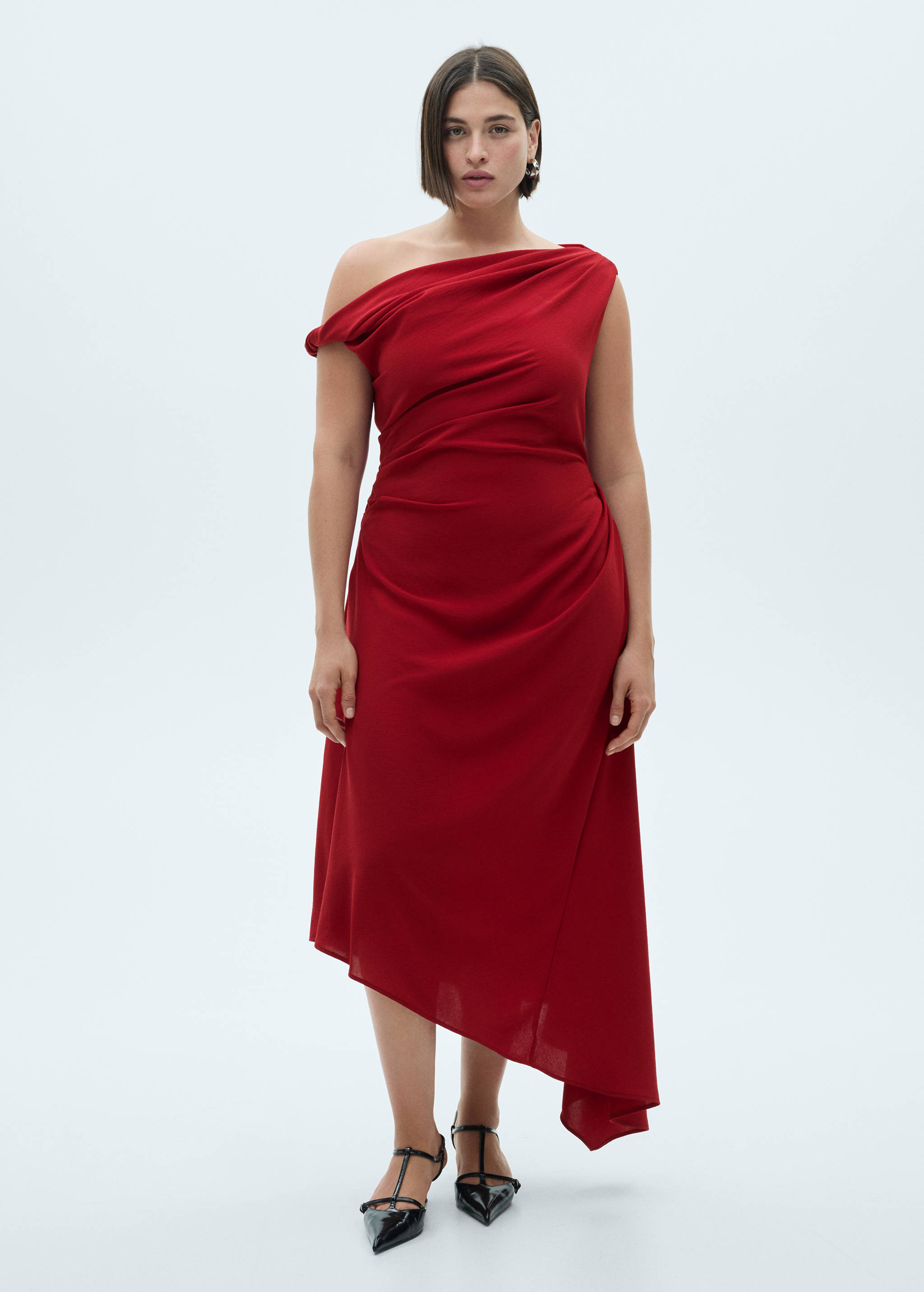 Robe asymétrique froncée - Détail de l'article 3