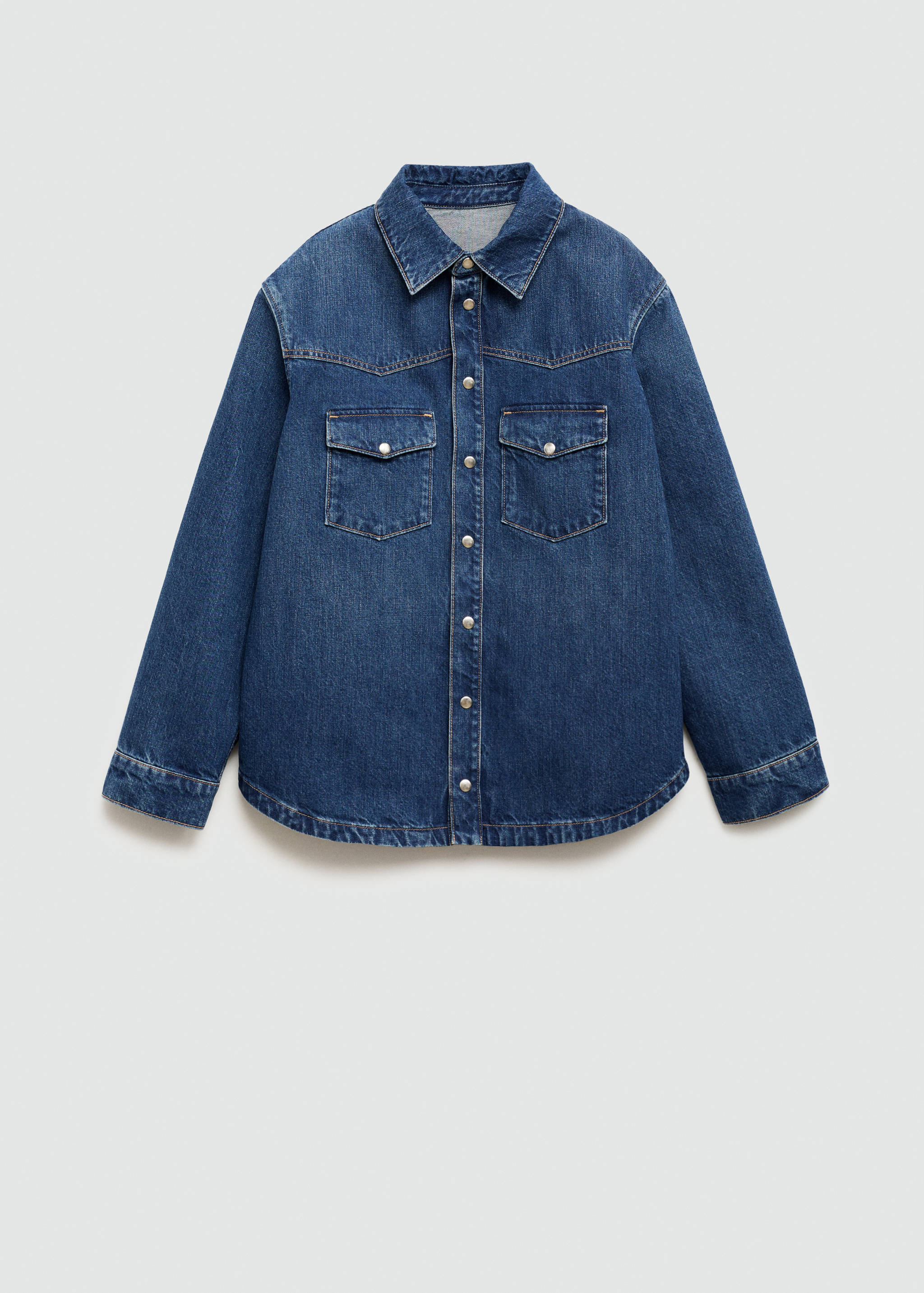 Oversized denim overshirt - Article without model