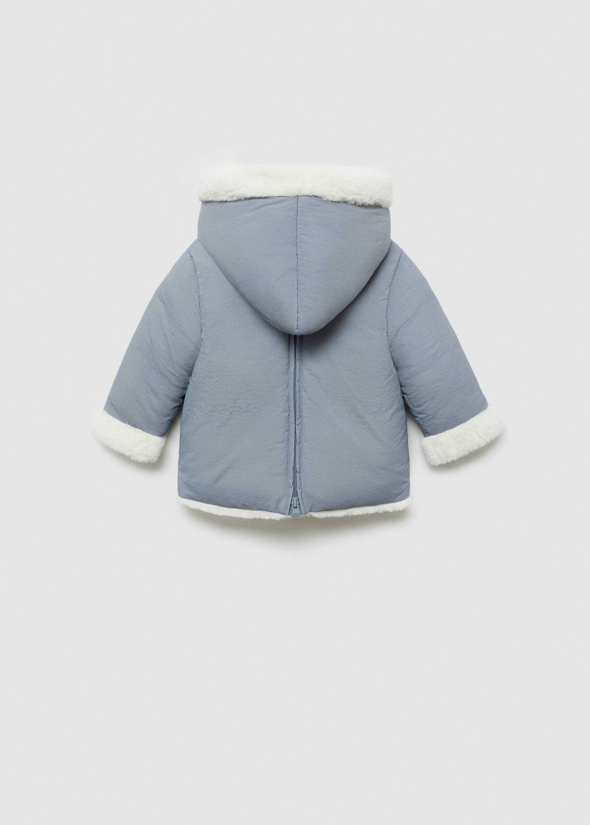 Fleece-lined quilted anorak - Reverse of the article