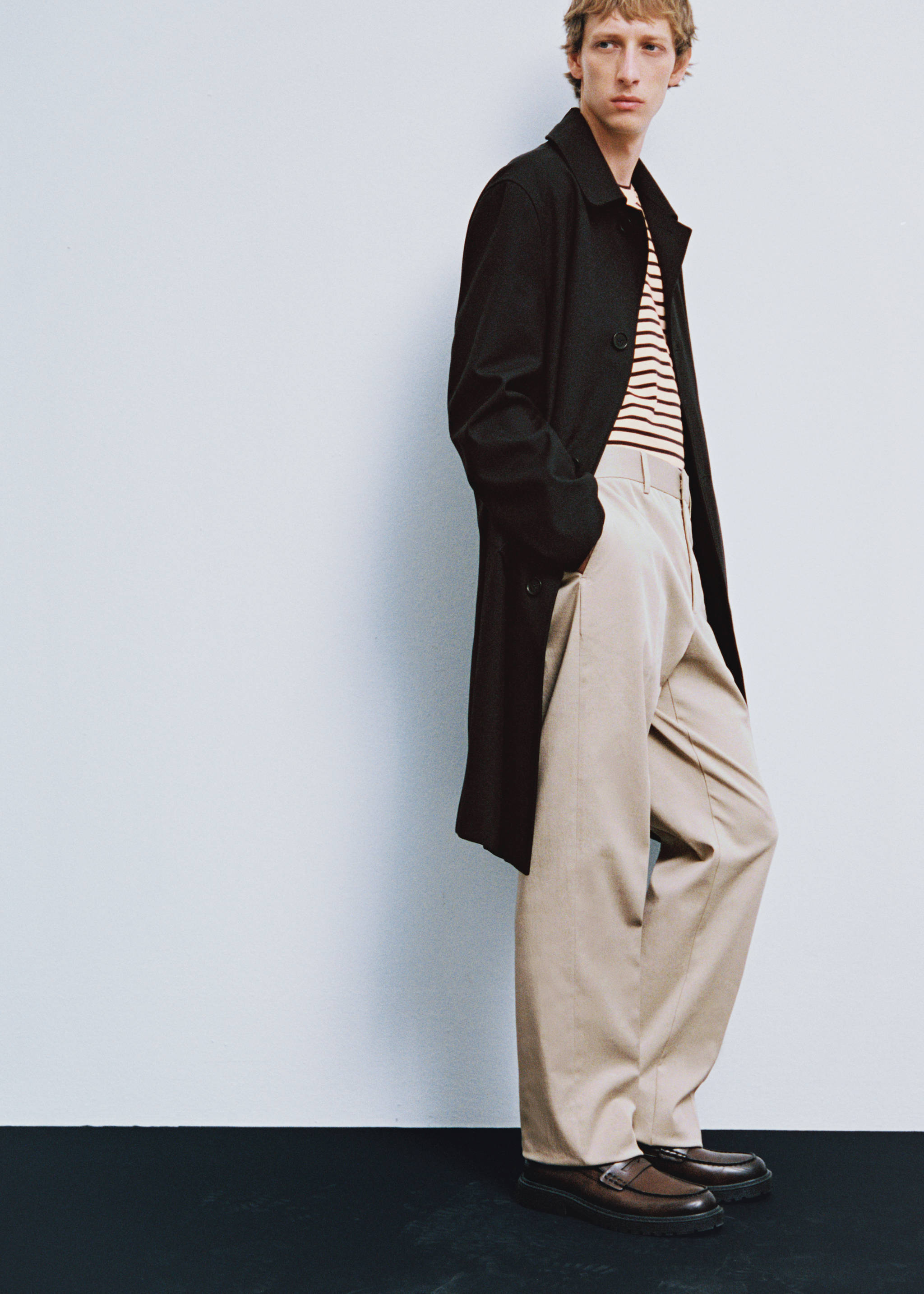 Regular-fit tencel cotton trousers - Details of the article 3