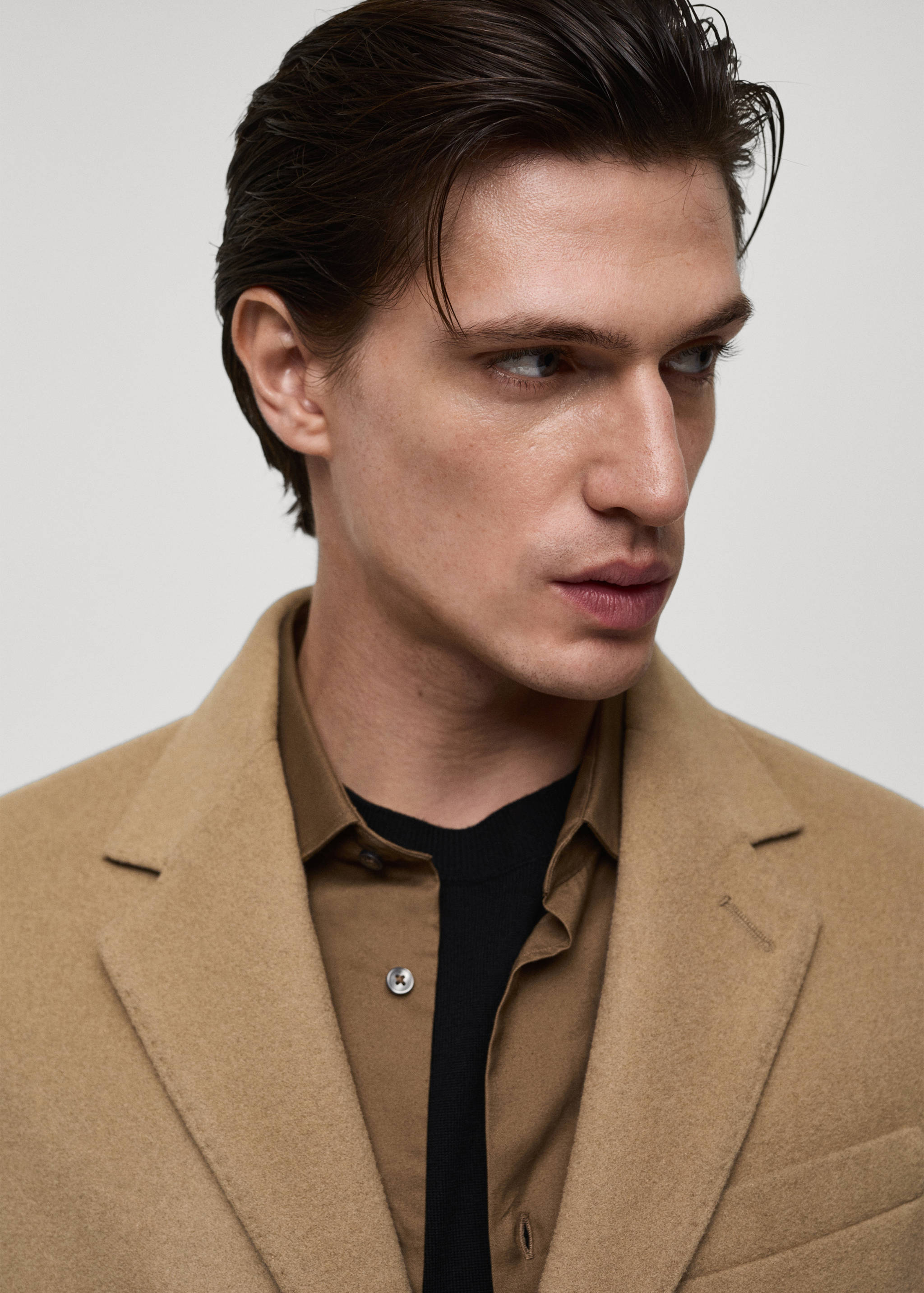 长款回收羊毛大衣 - null