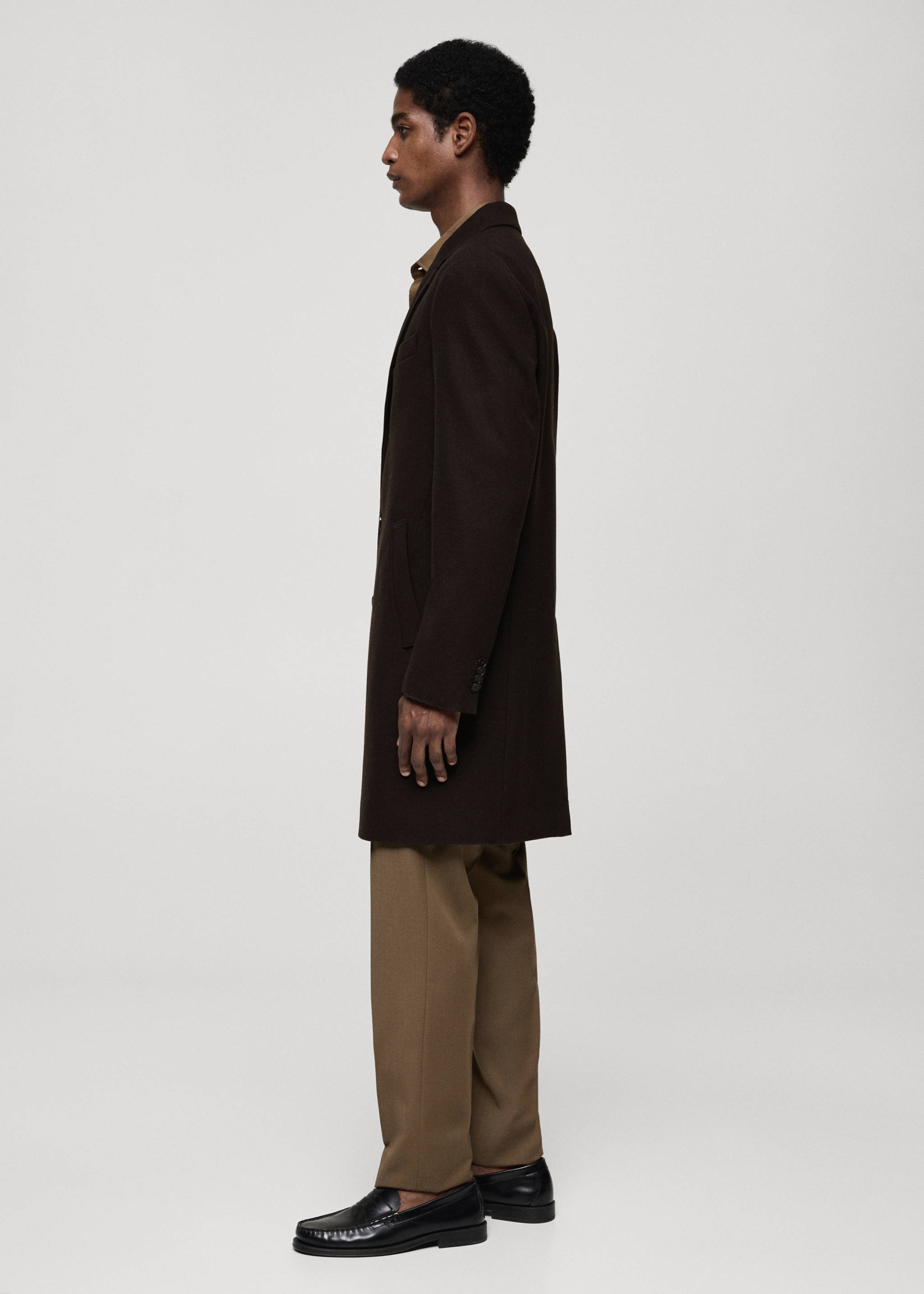 Manteau long laine recyclée - Détail de l'article 2