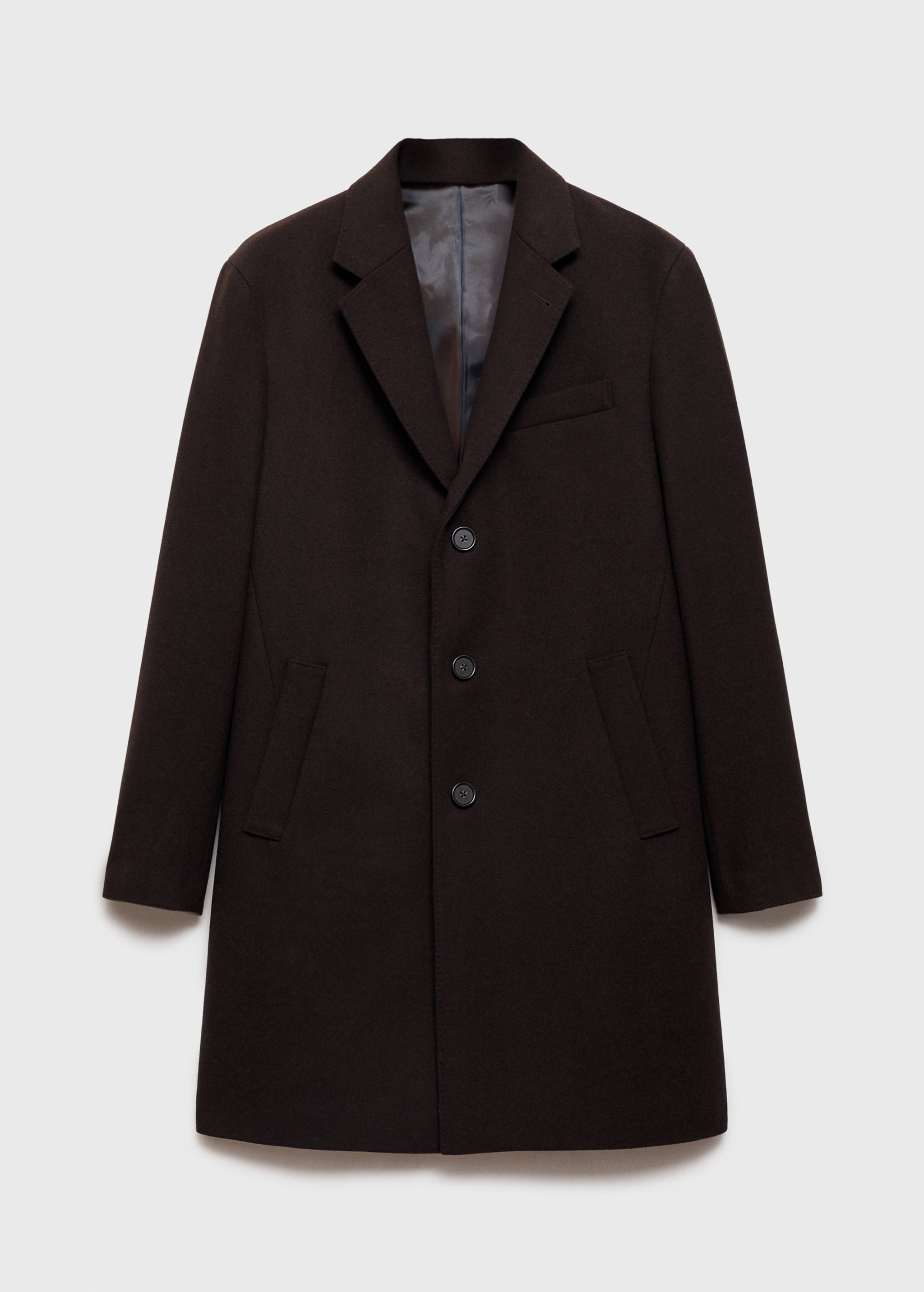 Manteau long laine recyclée - Article sans modèle