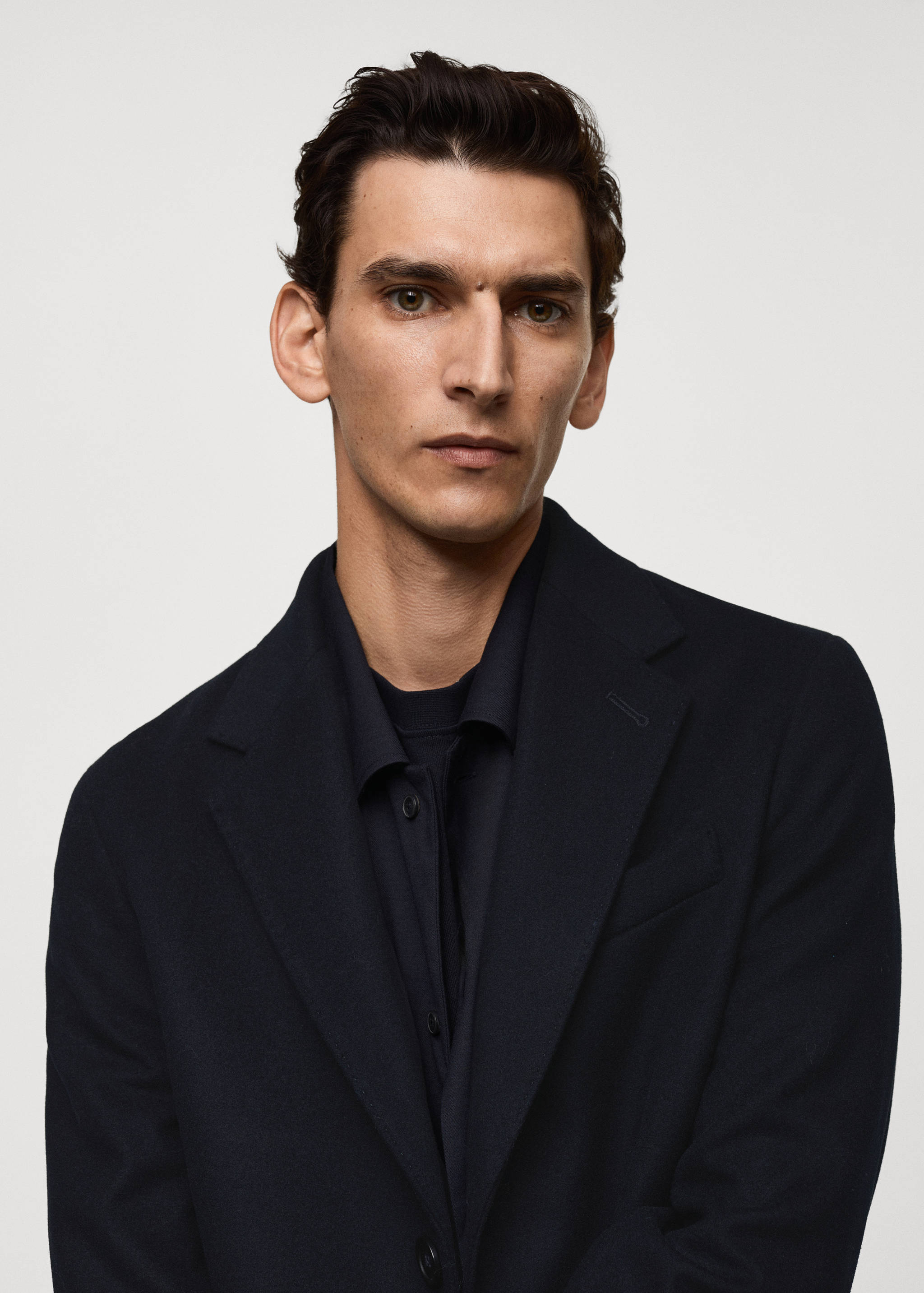 长款回收羊毛大衣 - null