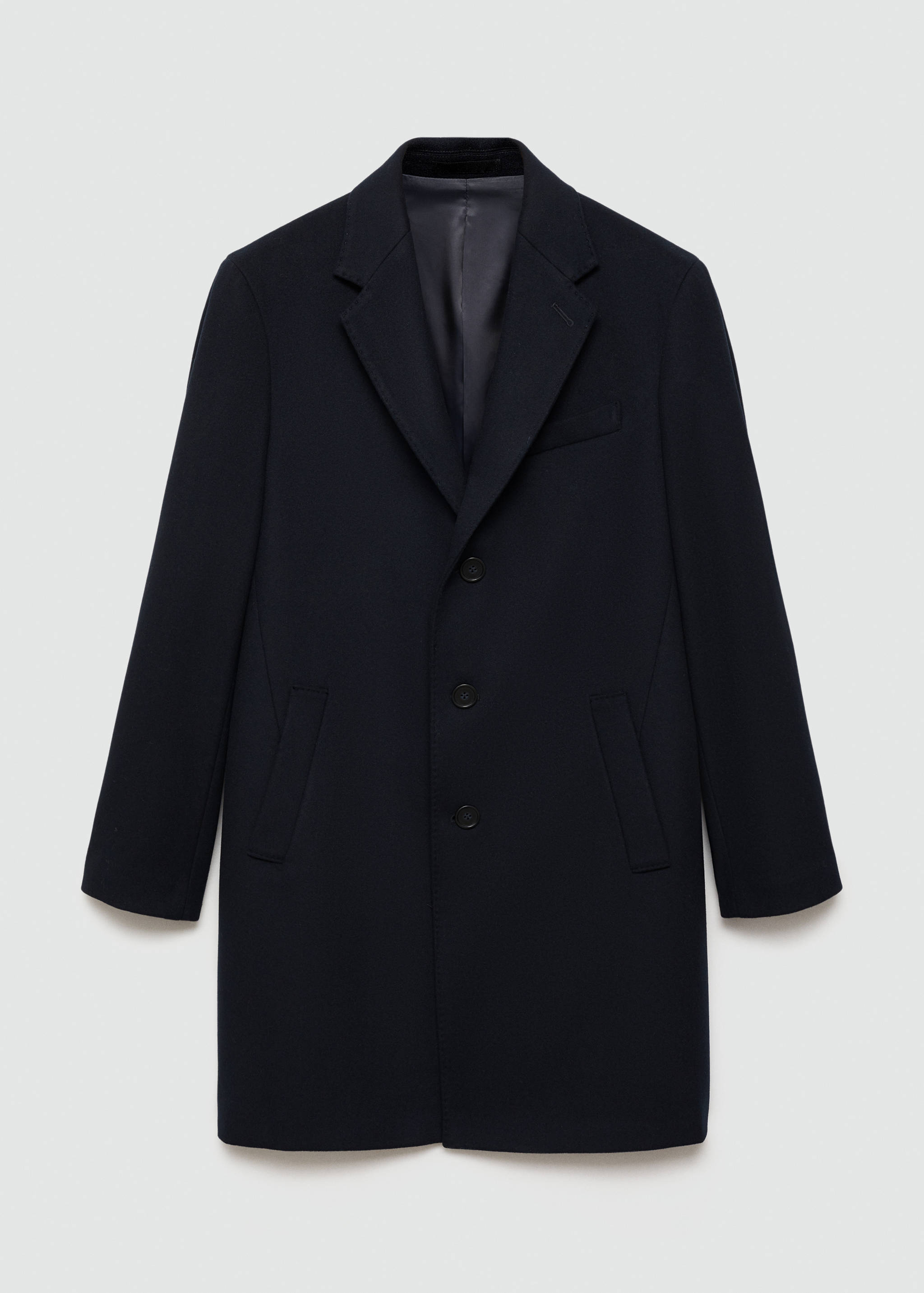 长款回收羊毛大衣 - null