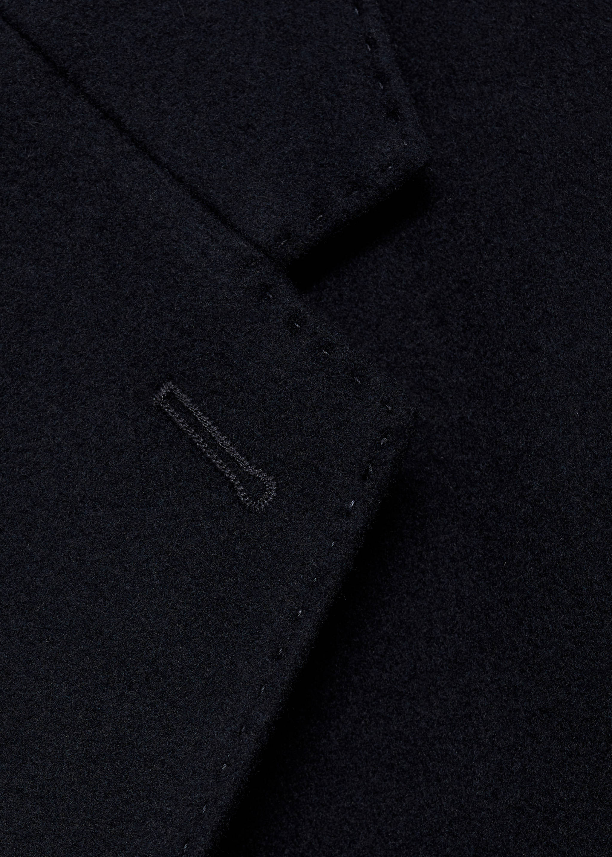 长款回收羊毛大衣 - null