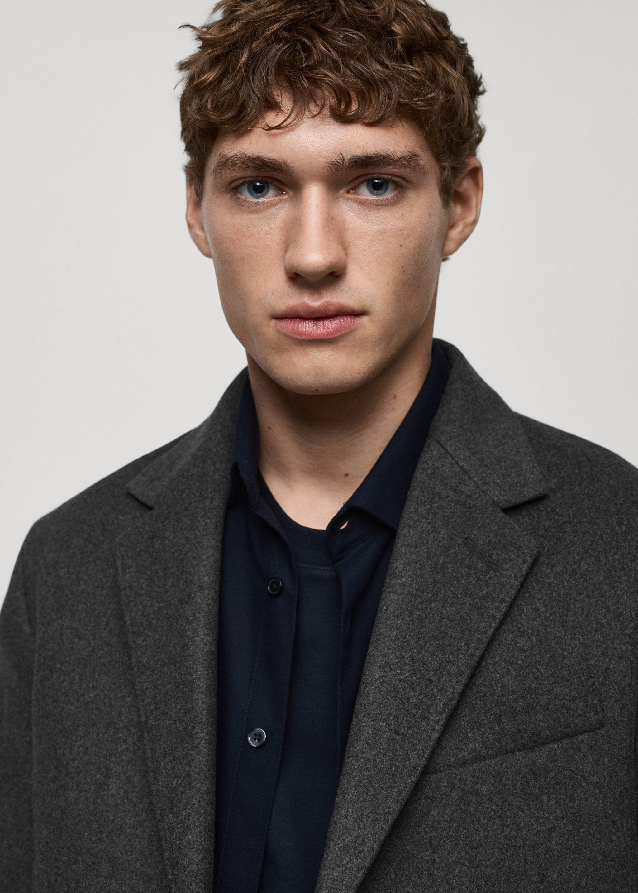 长款回收羊毛大衣 - null