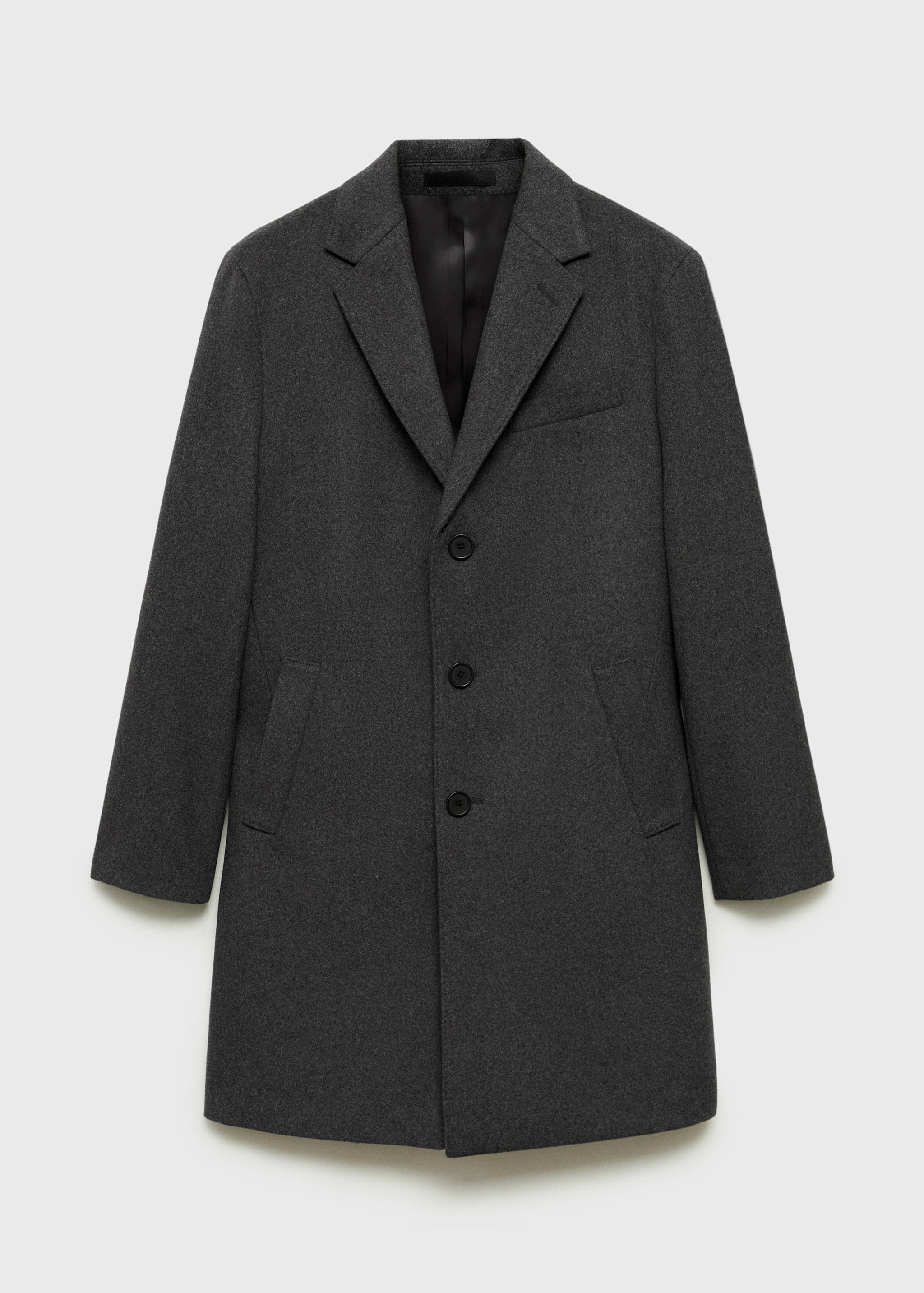 长款回收羊毛大衣 - null