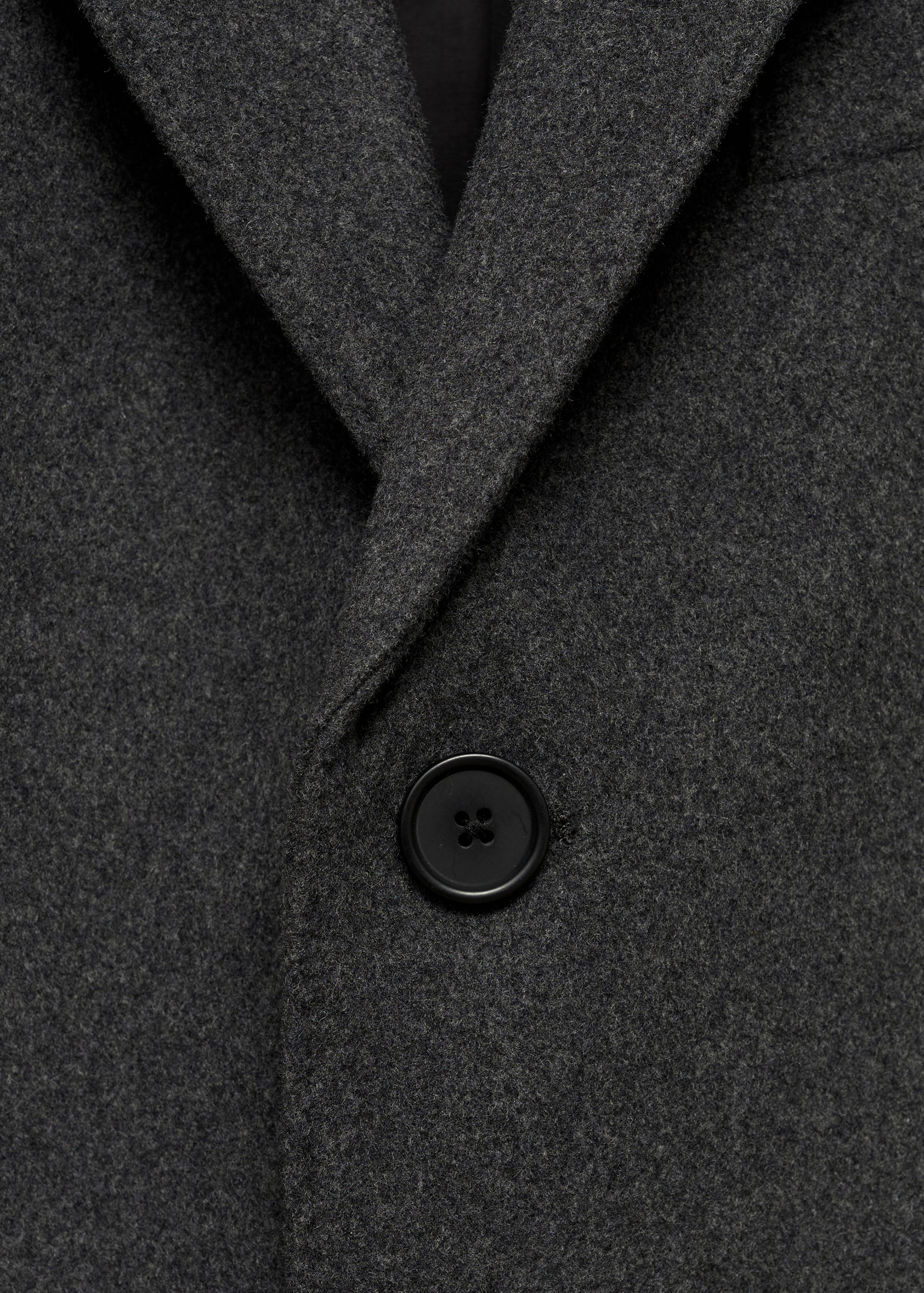 长款回收羊毛大衣 - null