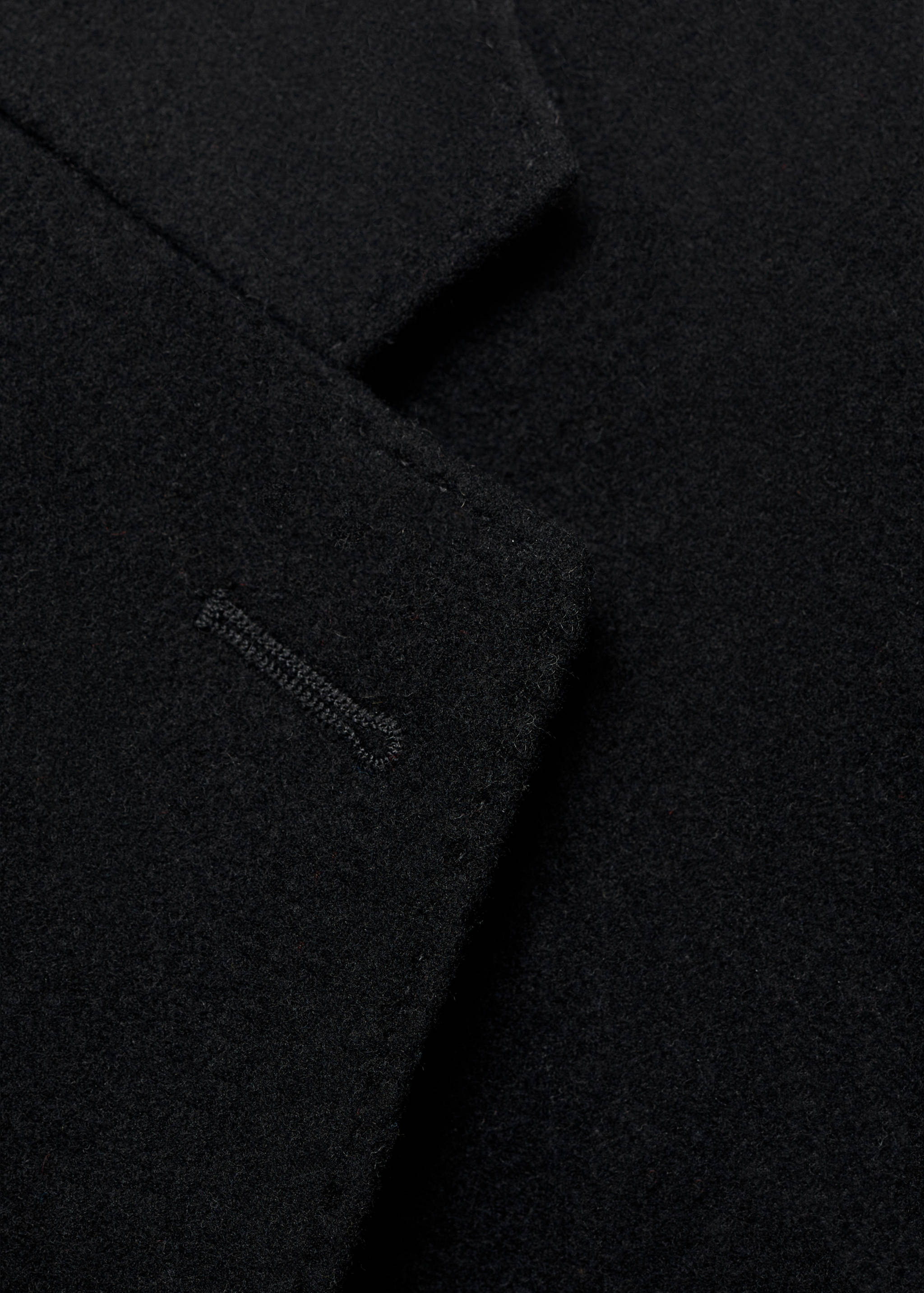 Abrigo largo lana reciclada - Detalle del artículo 8