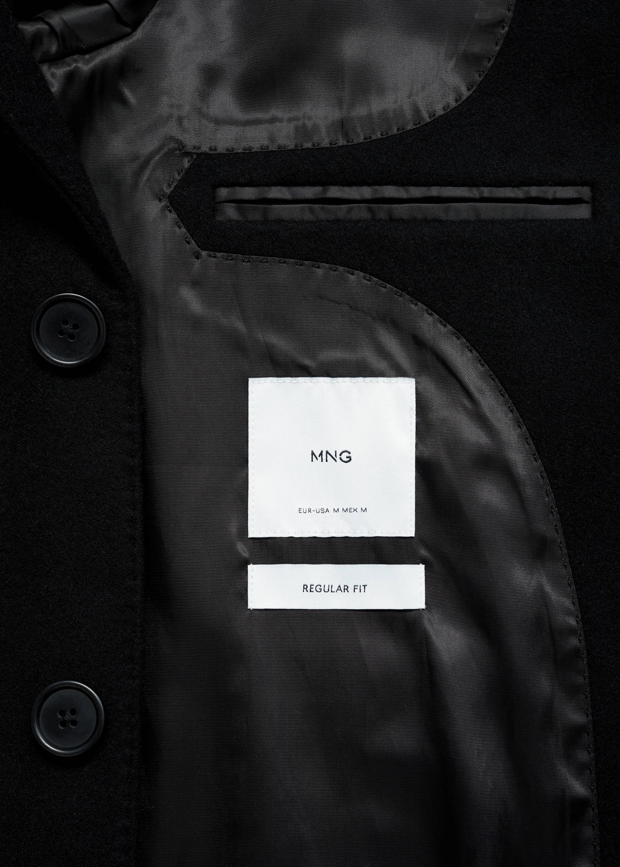 Abrigo largo lana reciclada - Detalle del artículo 0