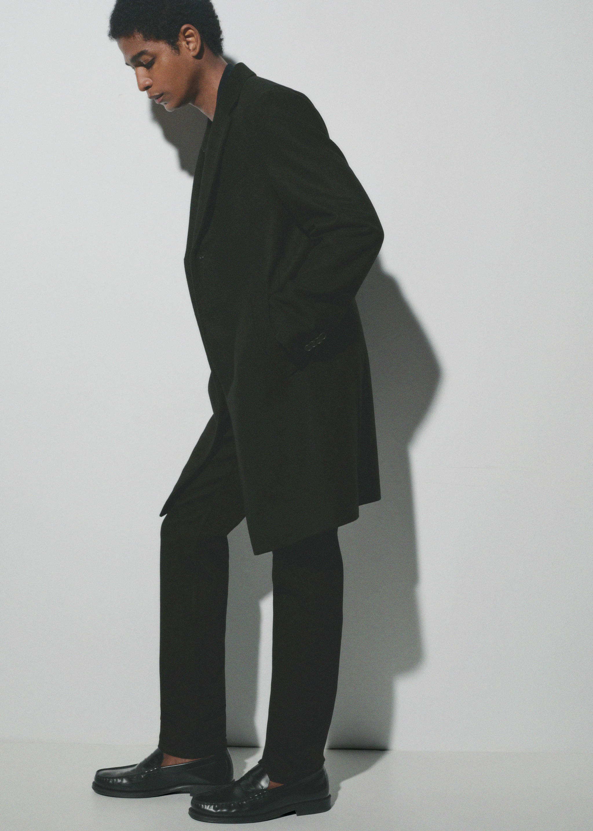 Abrigo largo lana reciclada - Detalle del artículo 3