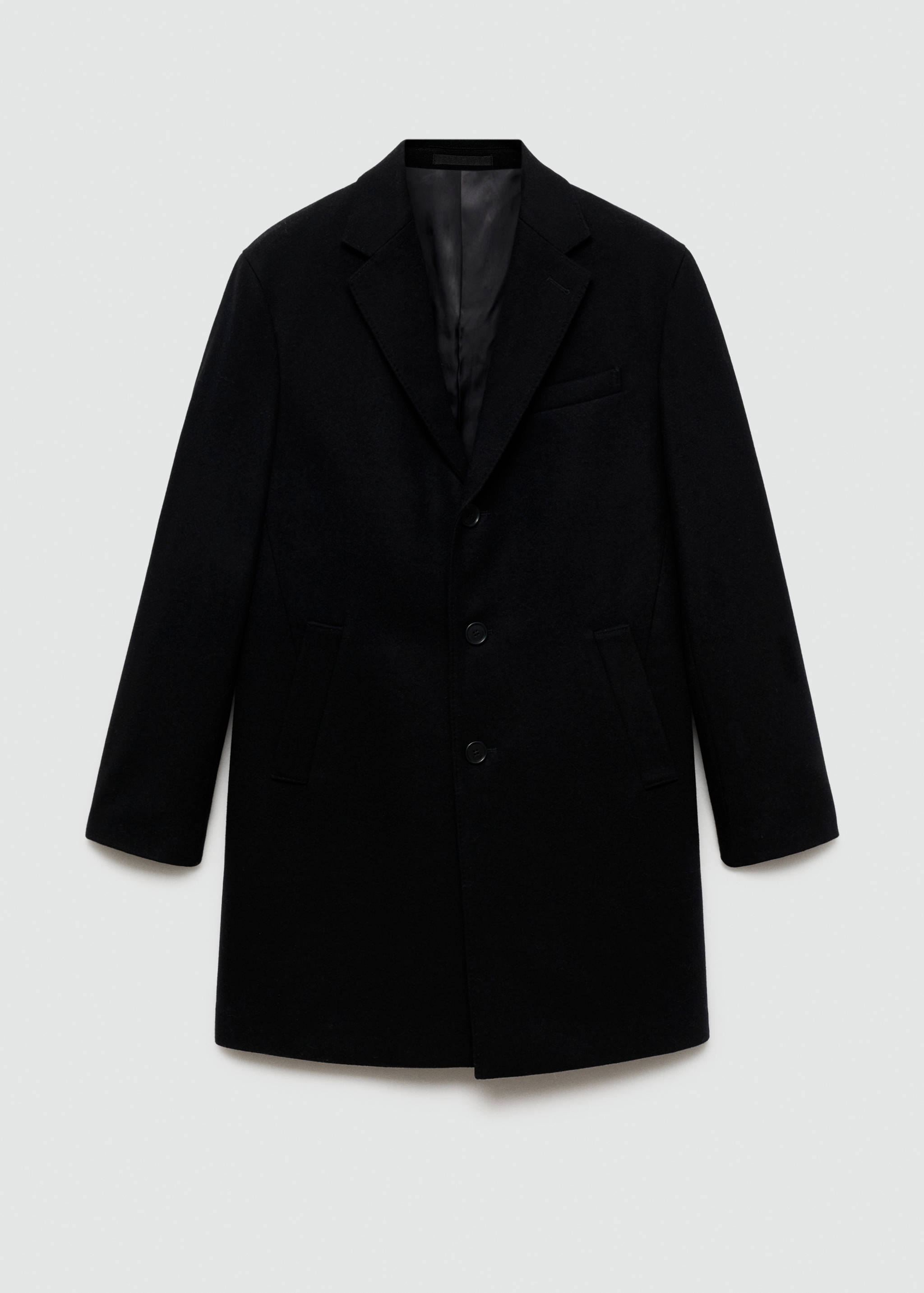 Manteau long laine recyclée - Article sans modèle