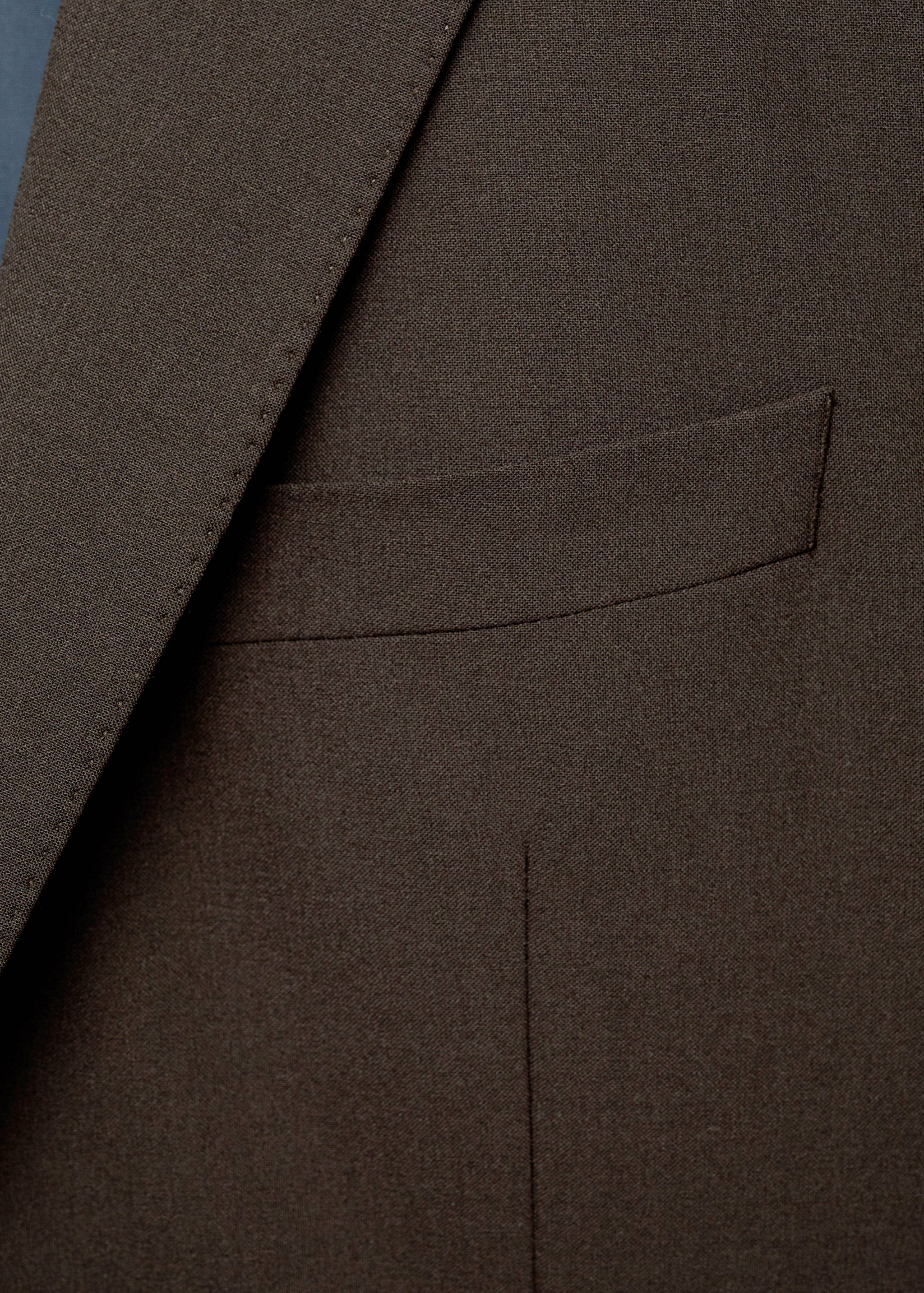 Crease-resistant wool suit jacket - Details of the article 8