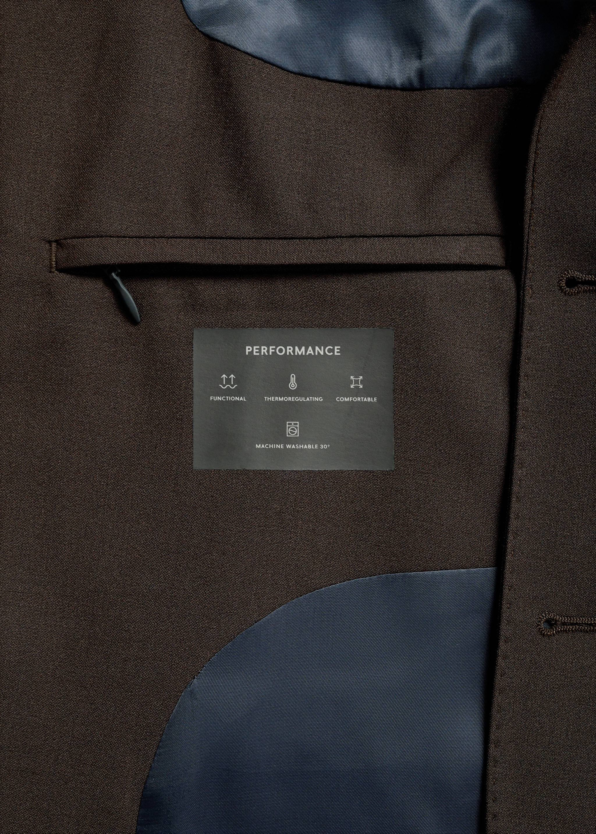 Crease-resistant wool suit jacket - Details of the article 0