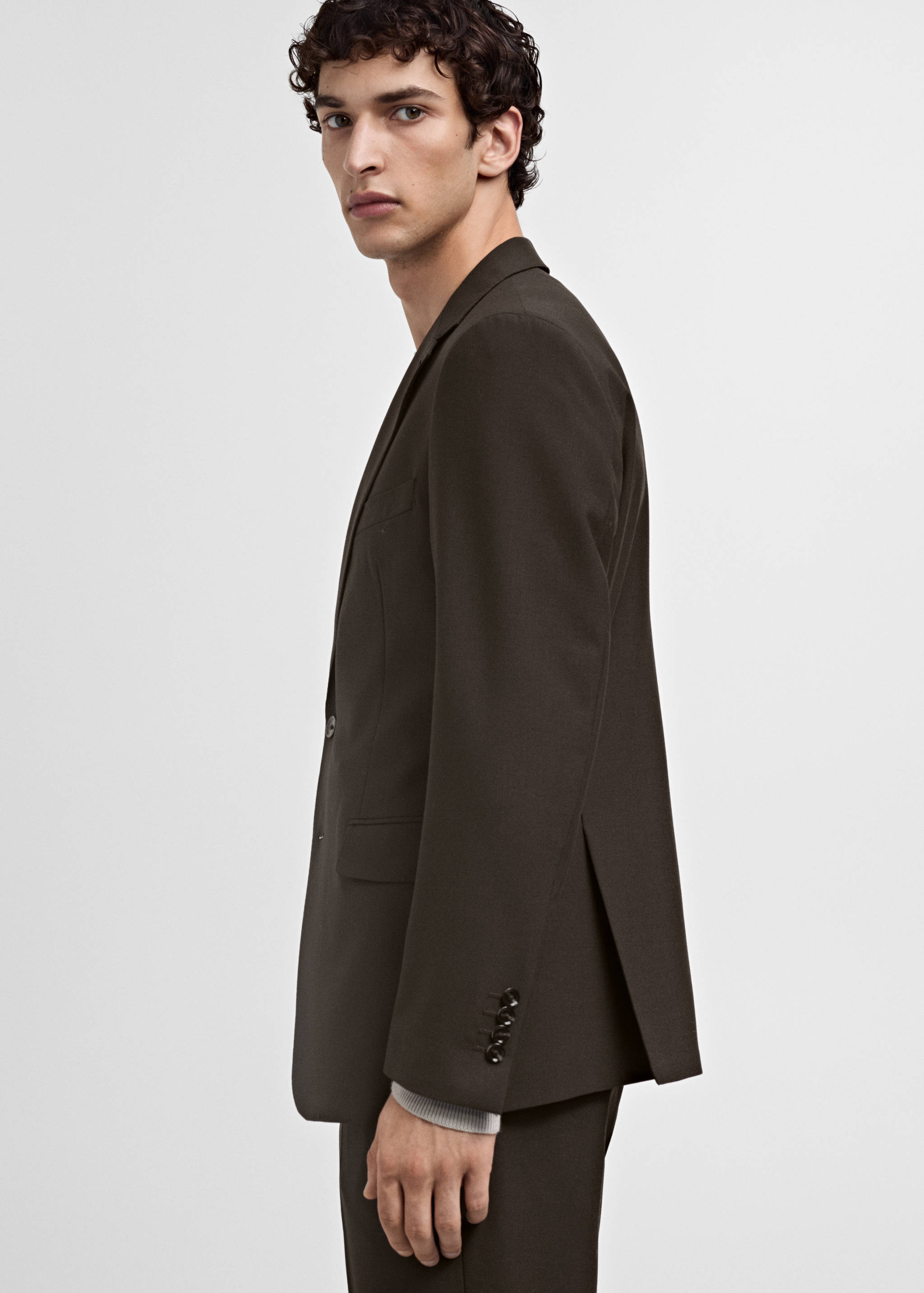 Немнущийся костюмный пиджак из шерсти - Деталь изделия 2