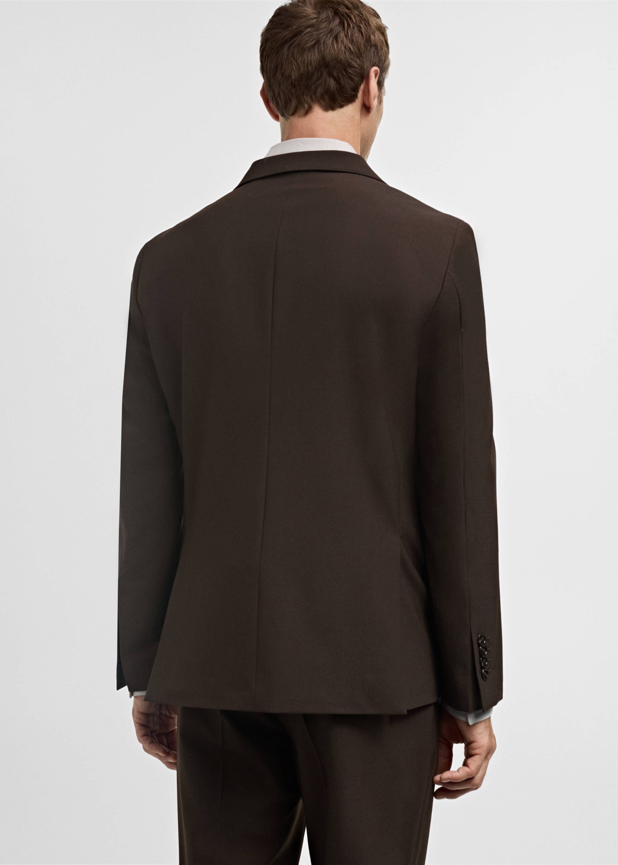 Crease-resistant wool suit jacket - Reverse of the article