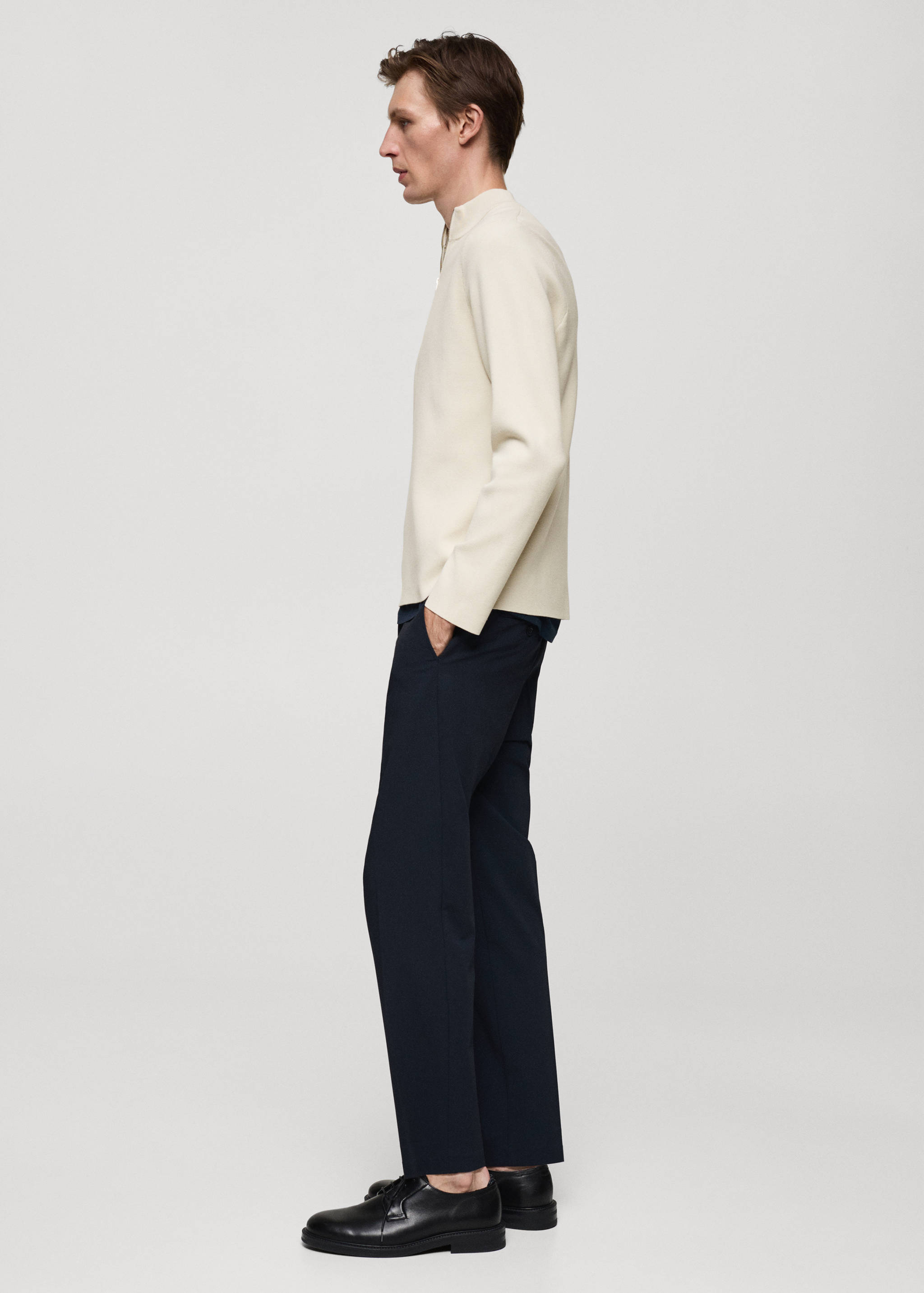 Jersey punto medio cuello perkins cremallera - Detalle del artículo 2