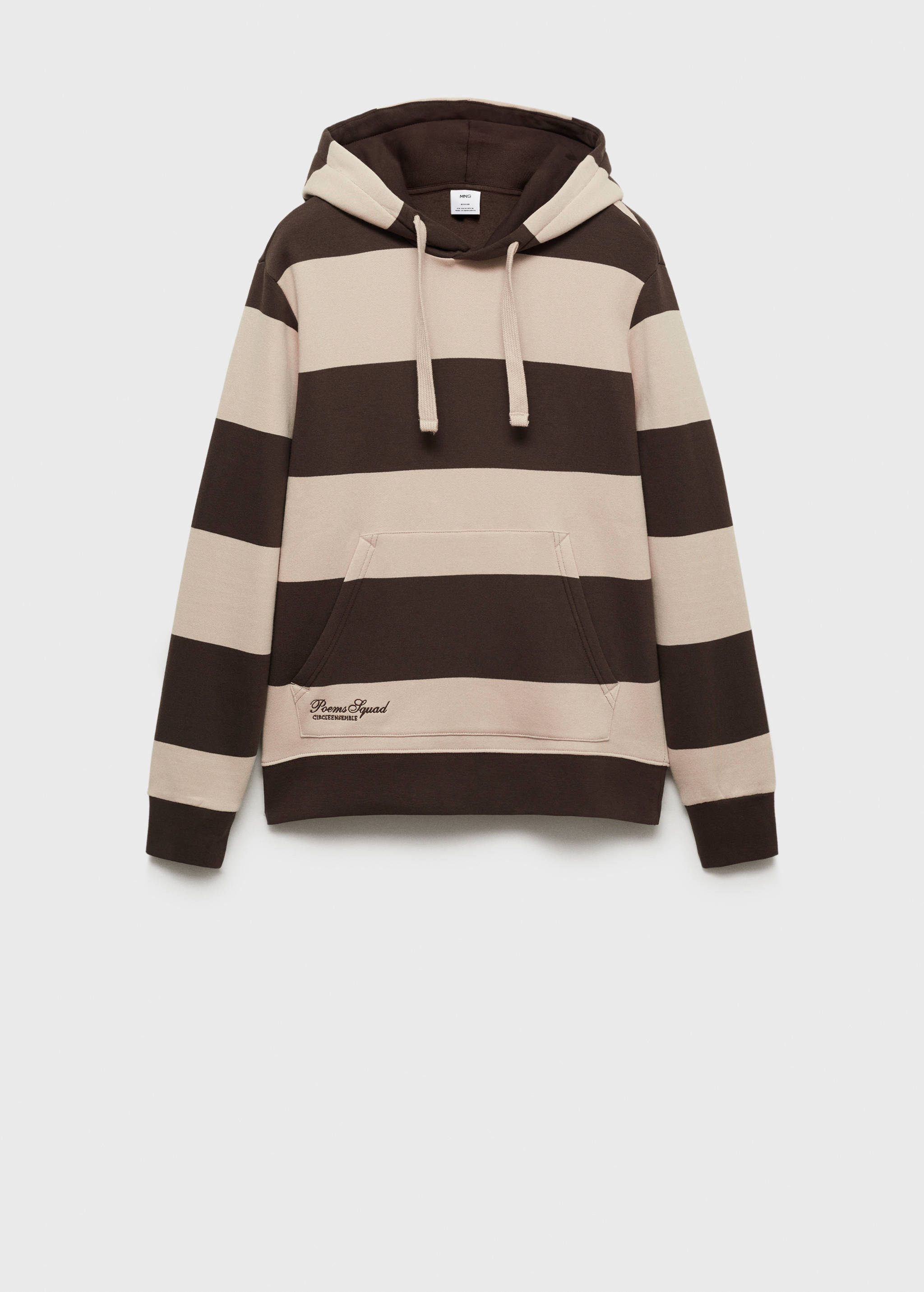 Striped hooded sweatshirt - Article without model