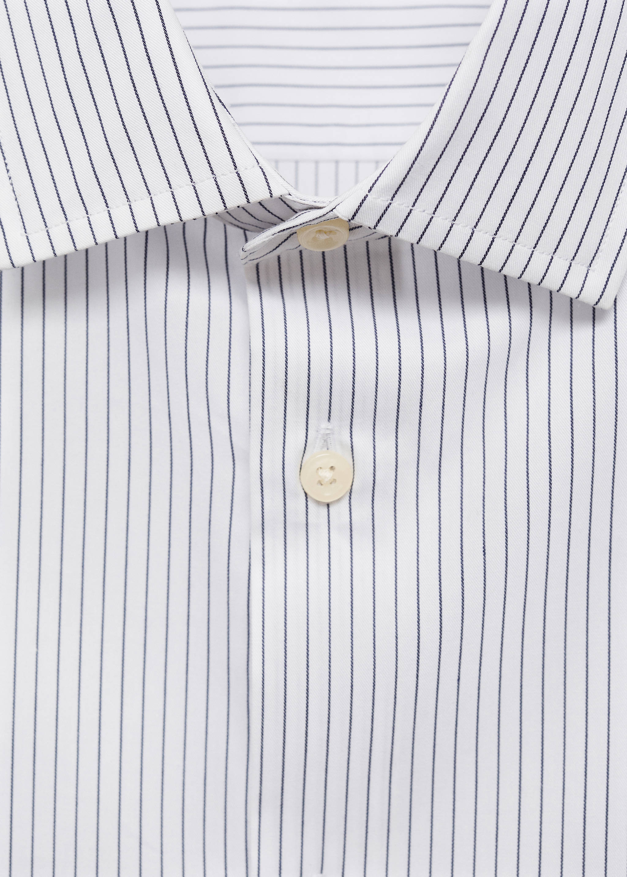 Slim fit striped cotton shirt - Details of the article 8
