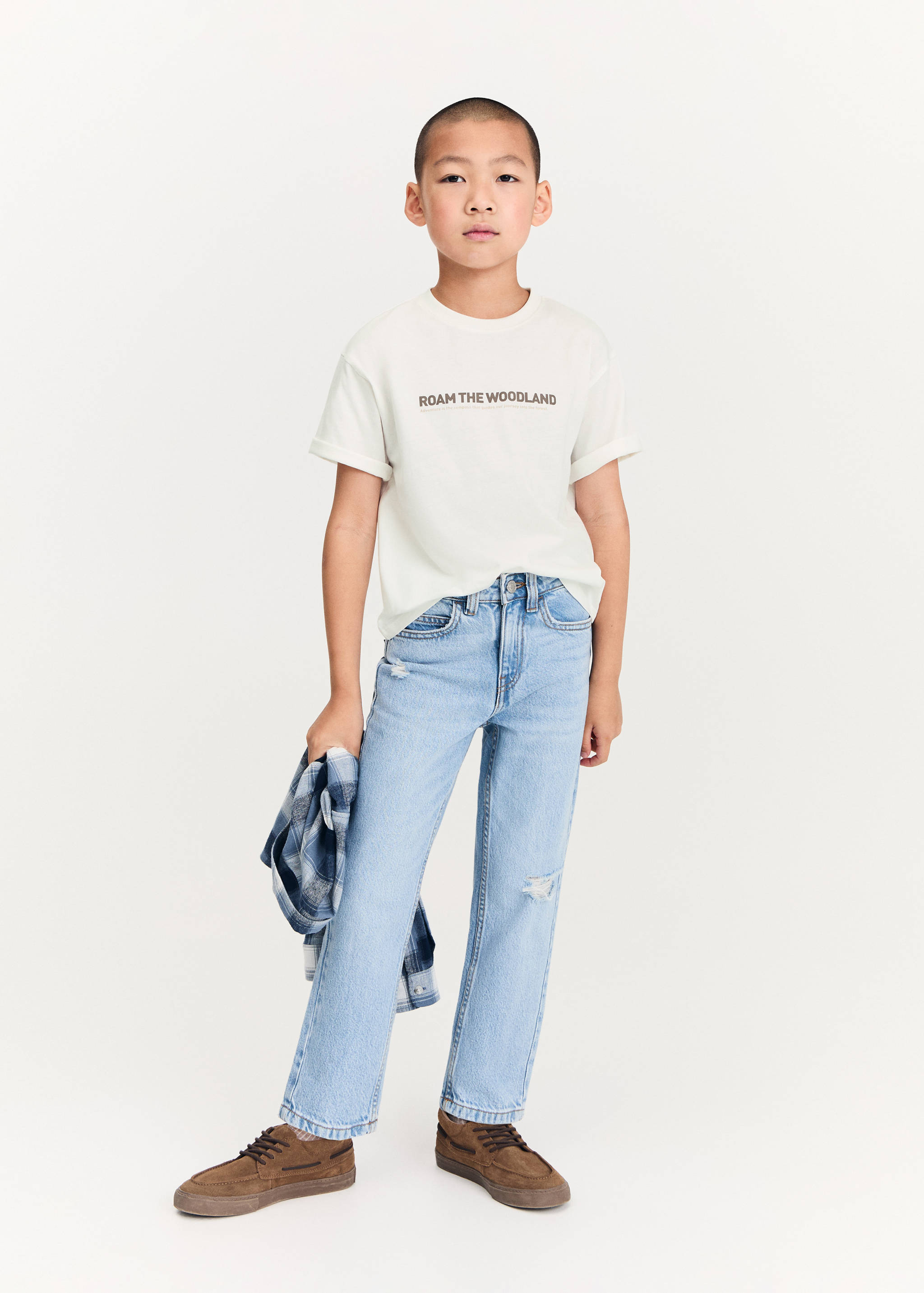 Printed cotton-blend T-shirt - General plane