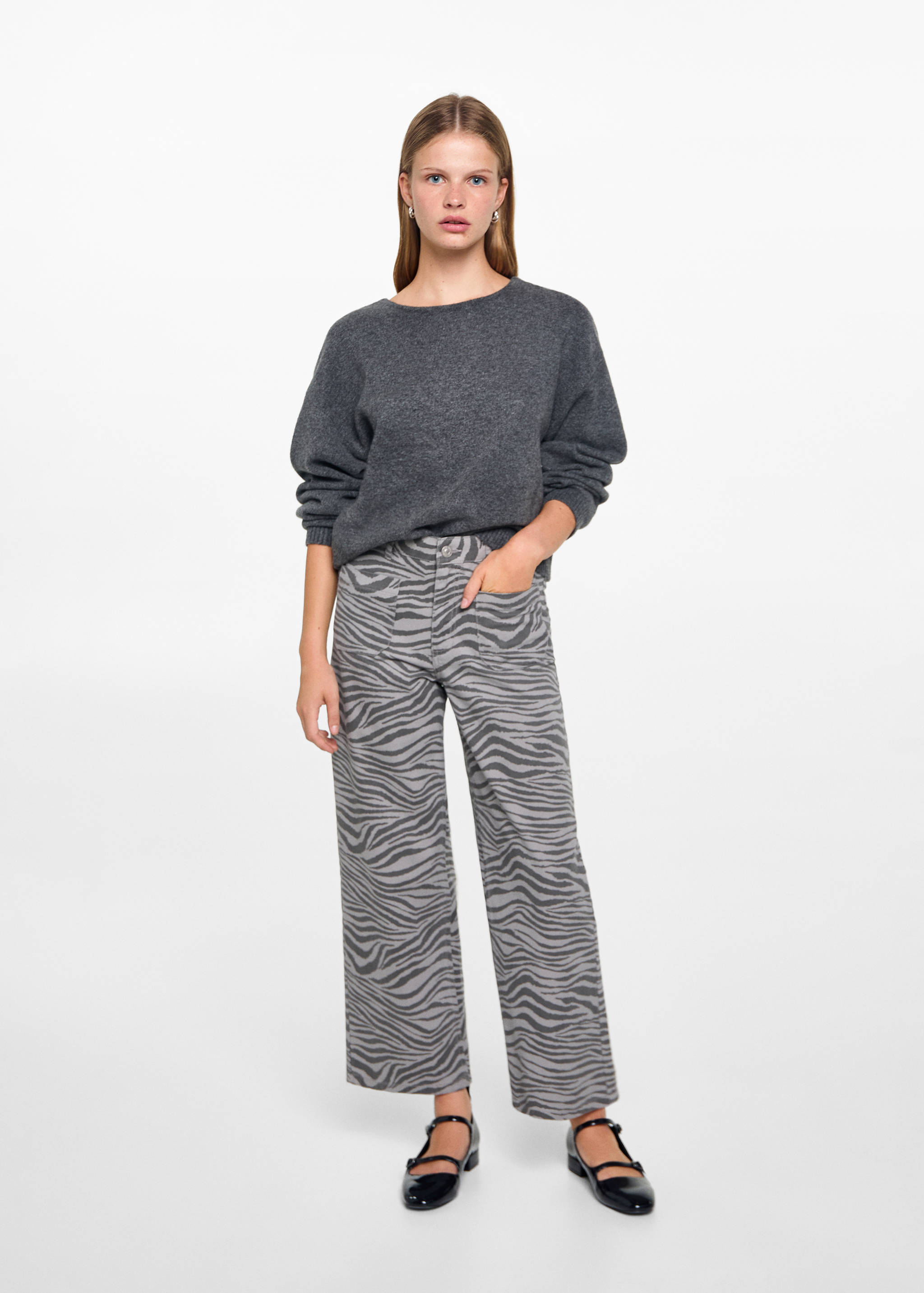 Zebra print trousers - General plane