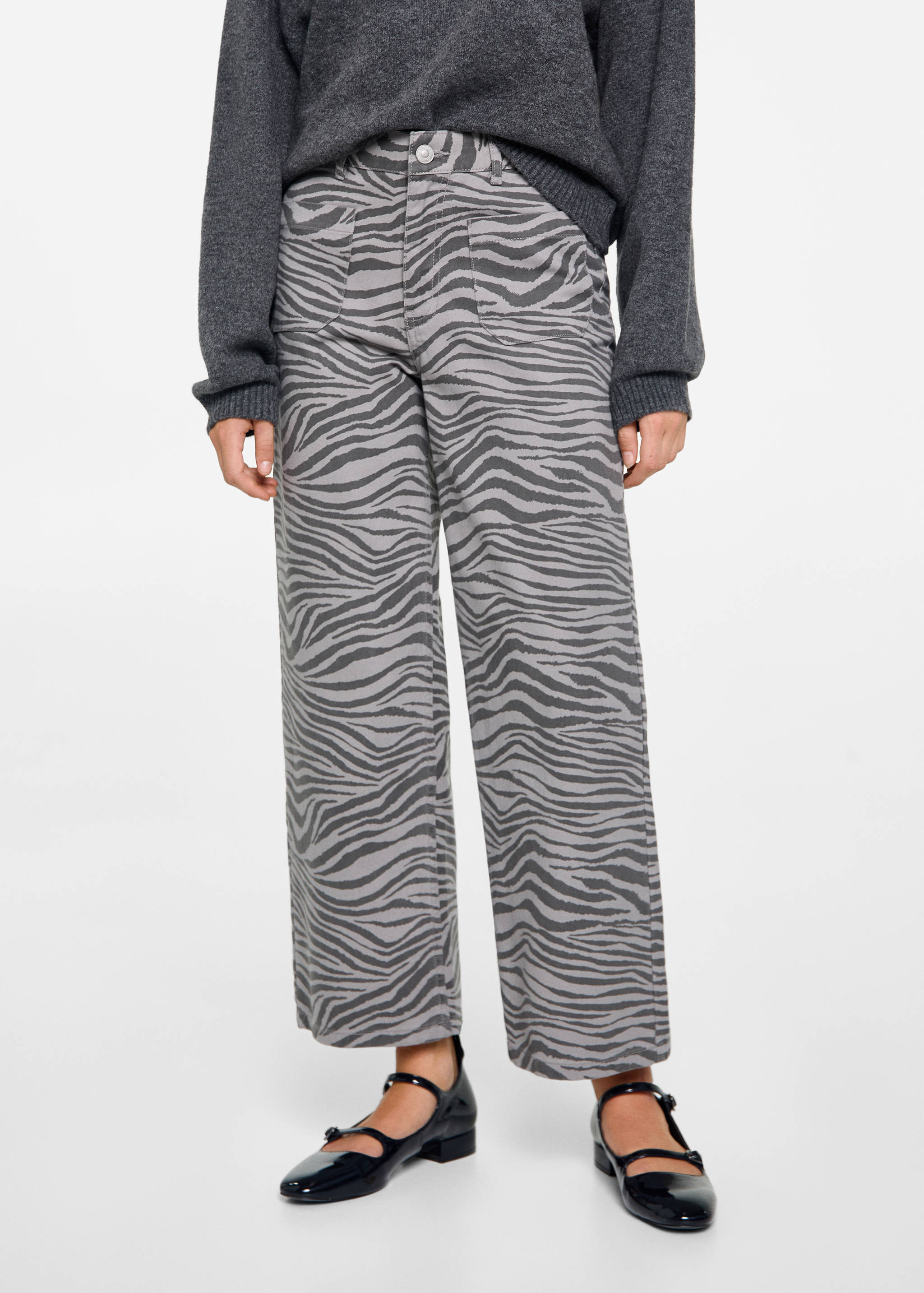 Zebra print trousers - Details of the article 1