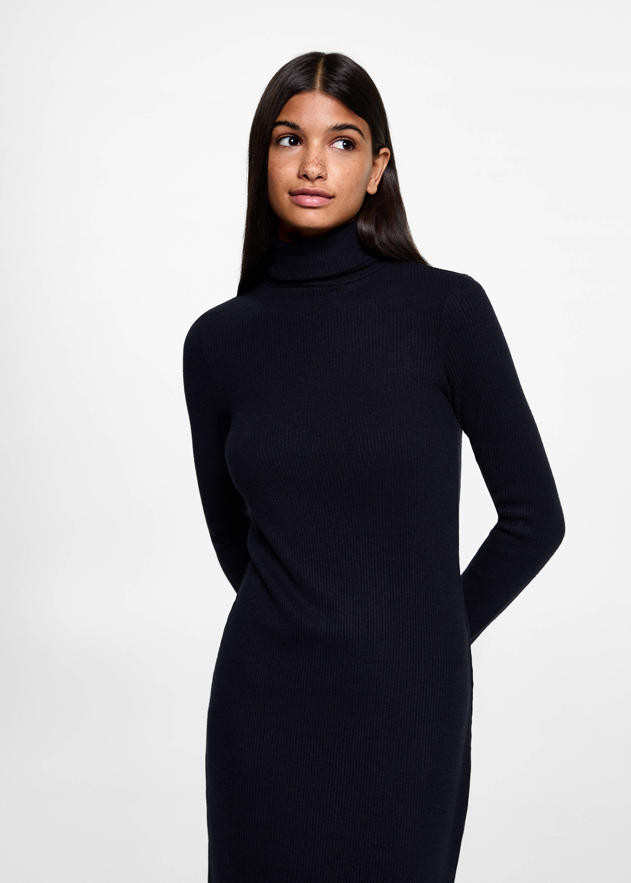 Turtle neck dress - Medium plane