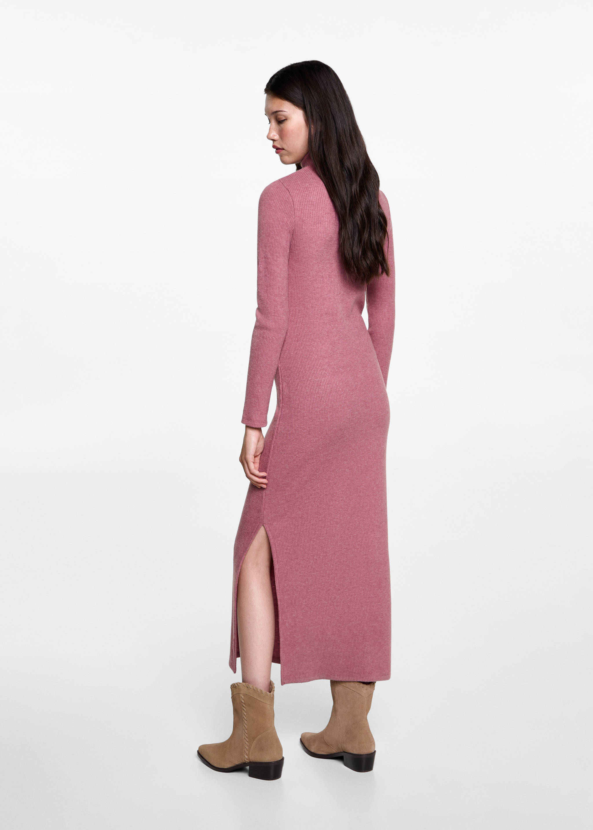 Turtle neck dress - Reverse of the article