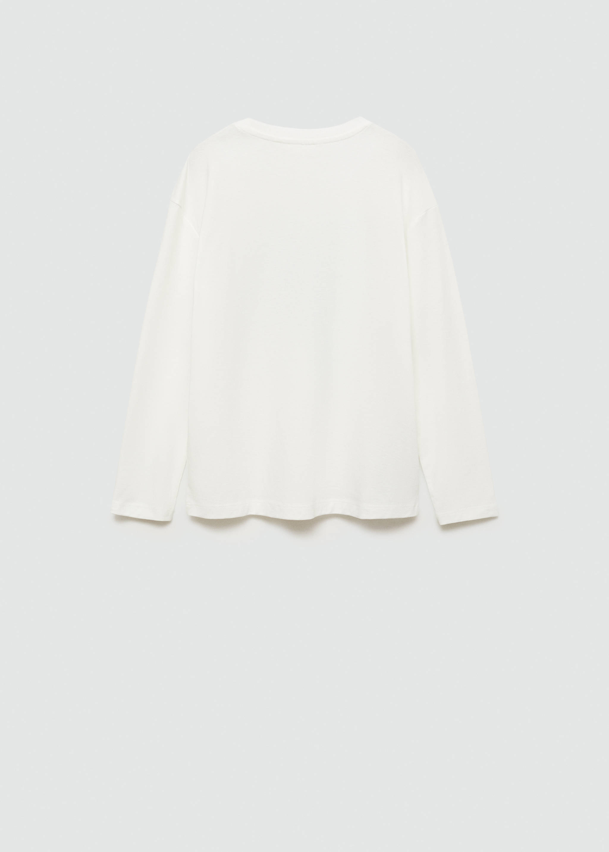 Printed cotton-blend t-shirt - Reverse of the article