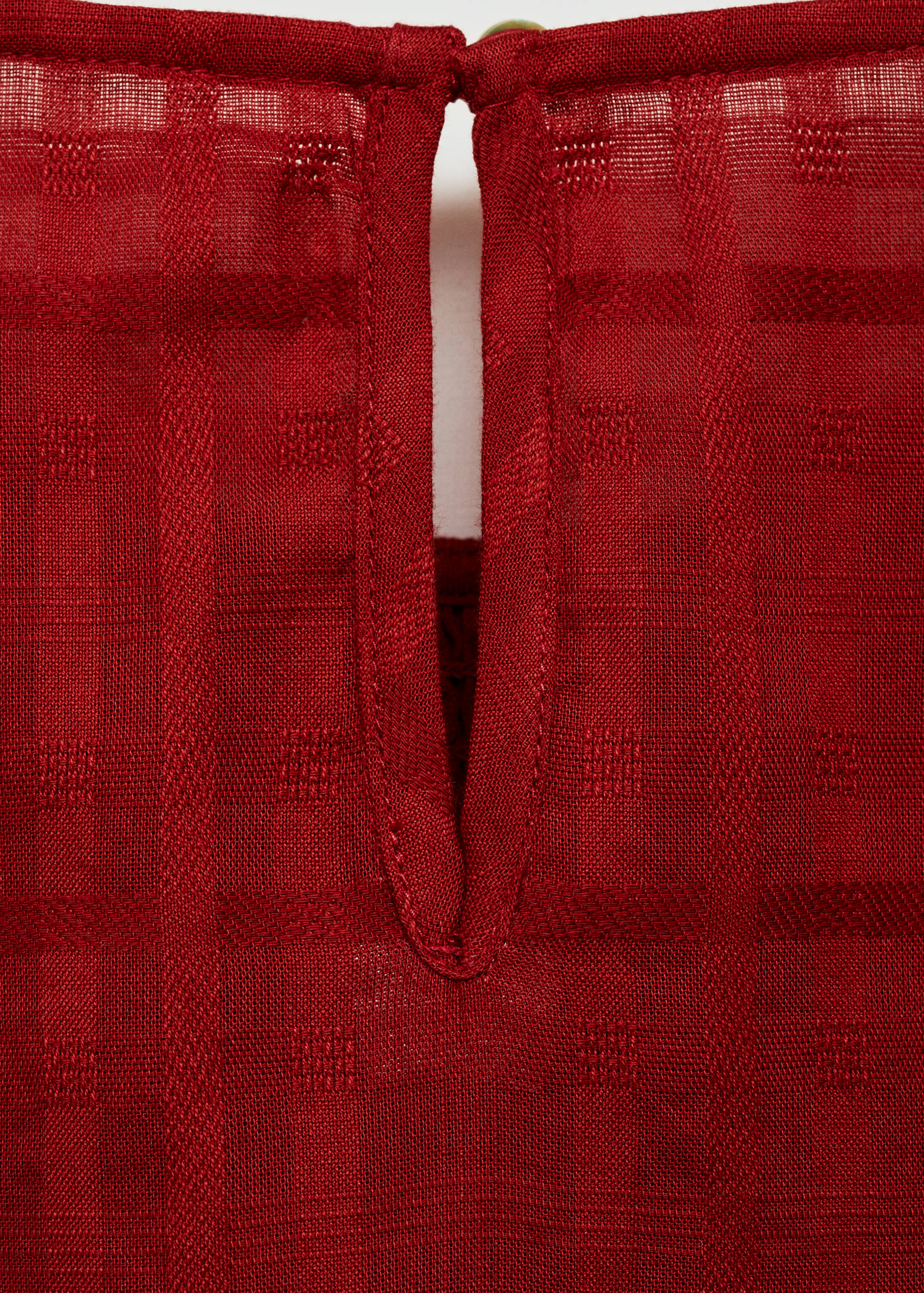 Gathered details cotton blouse - Details of the article 0