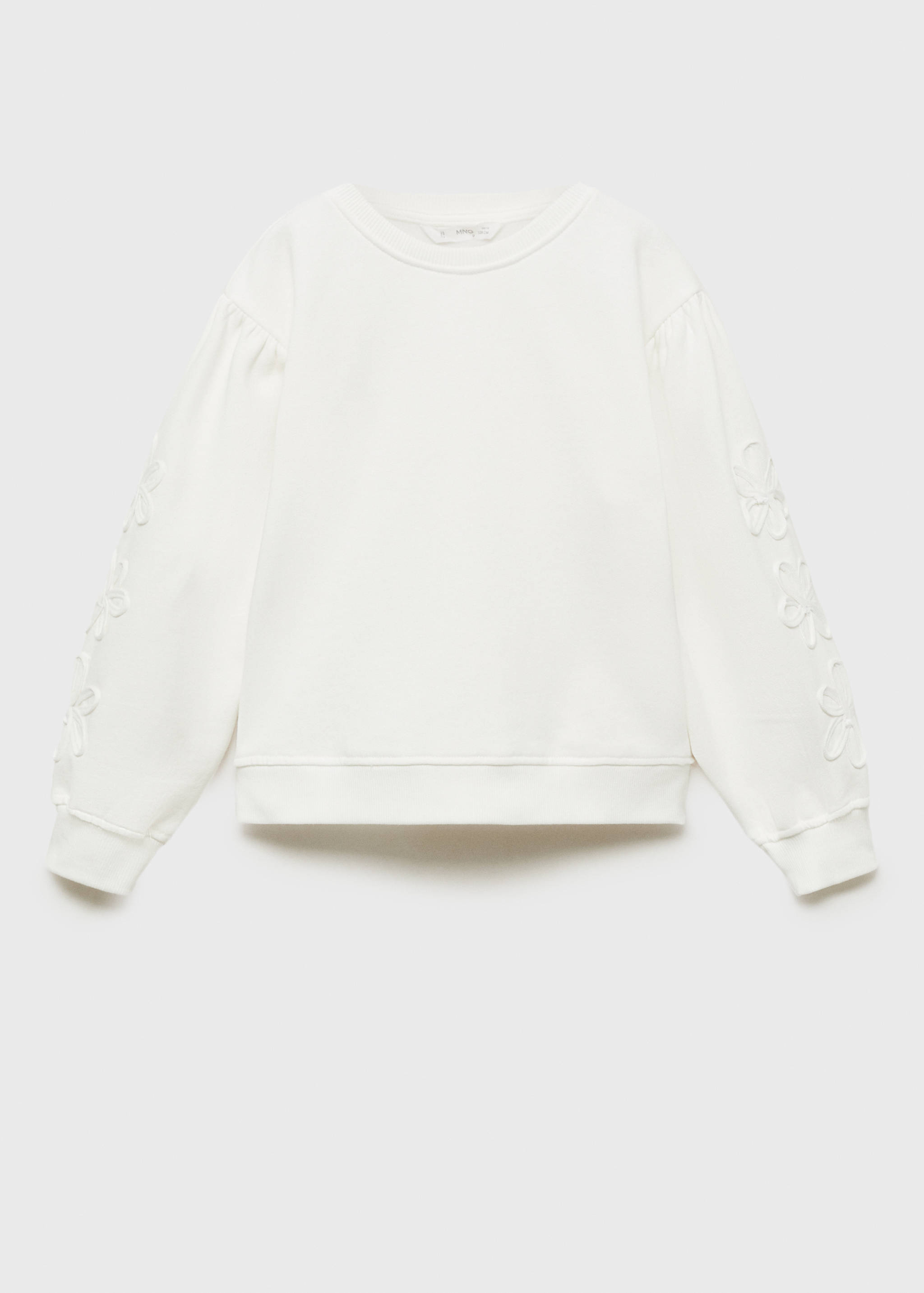 Sweat-shirt coton détails brodés - Article sans modèle