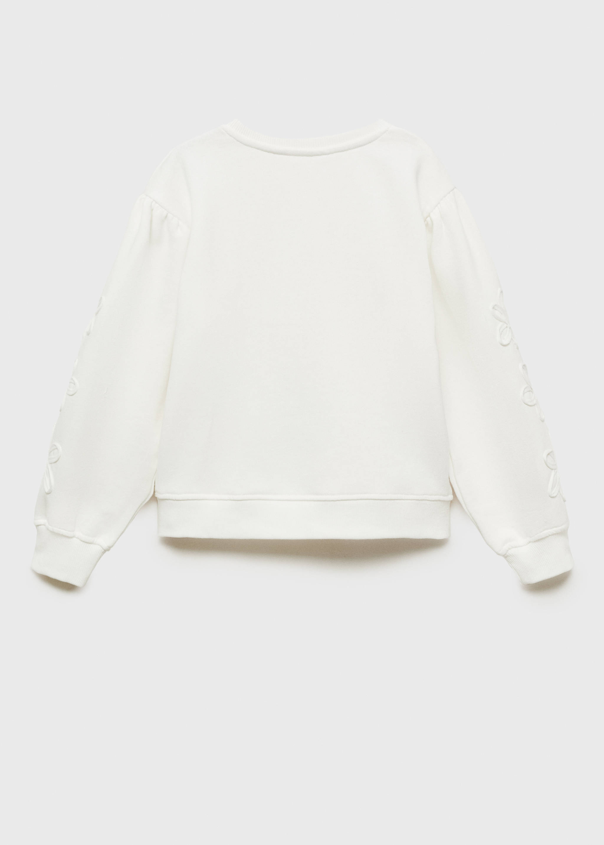 Sweat-shirt coton détails brodés - Verso de l’article