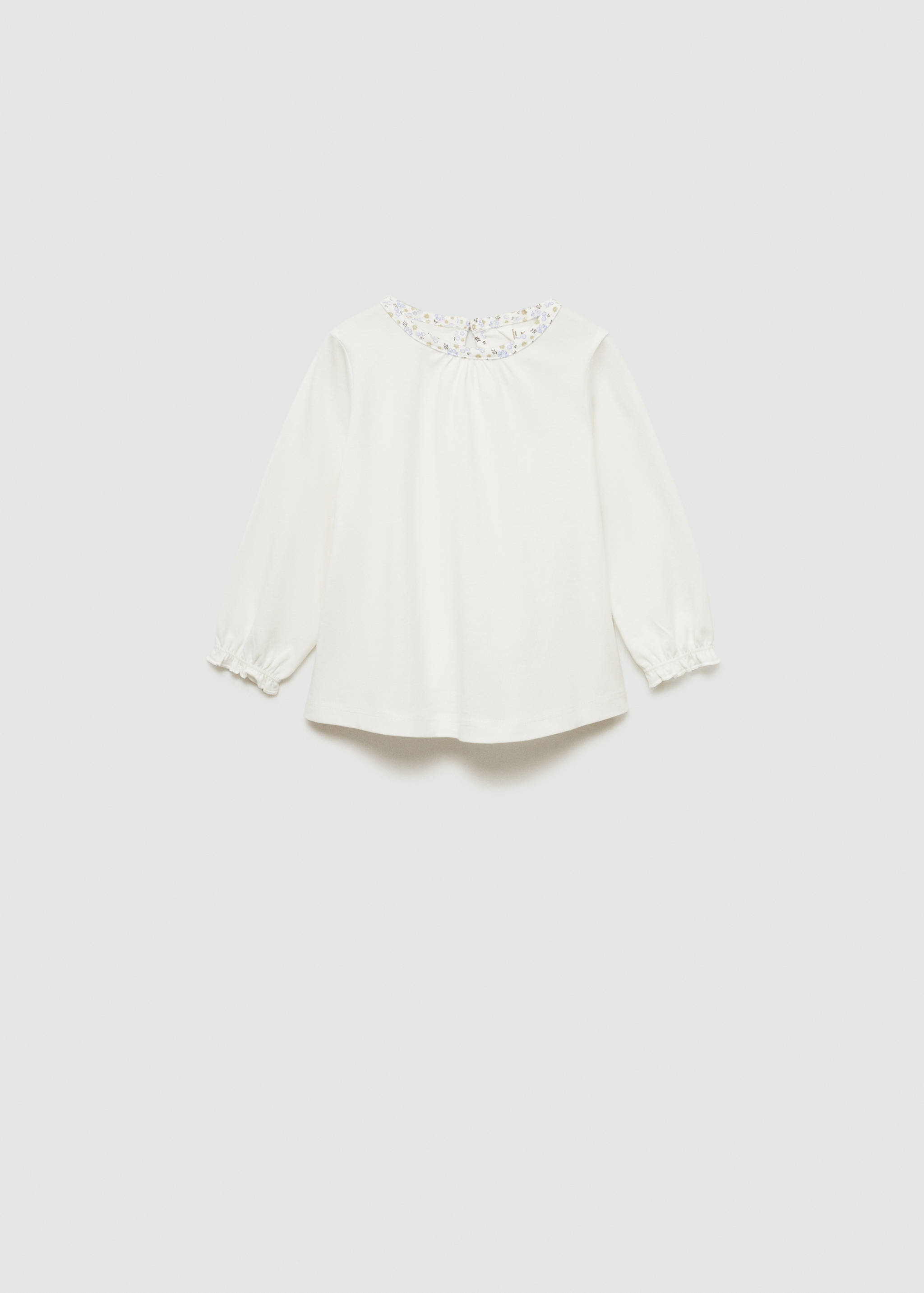 Contrast detail T-shirt - Article without model