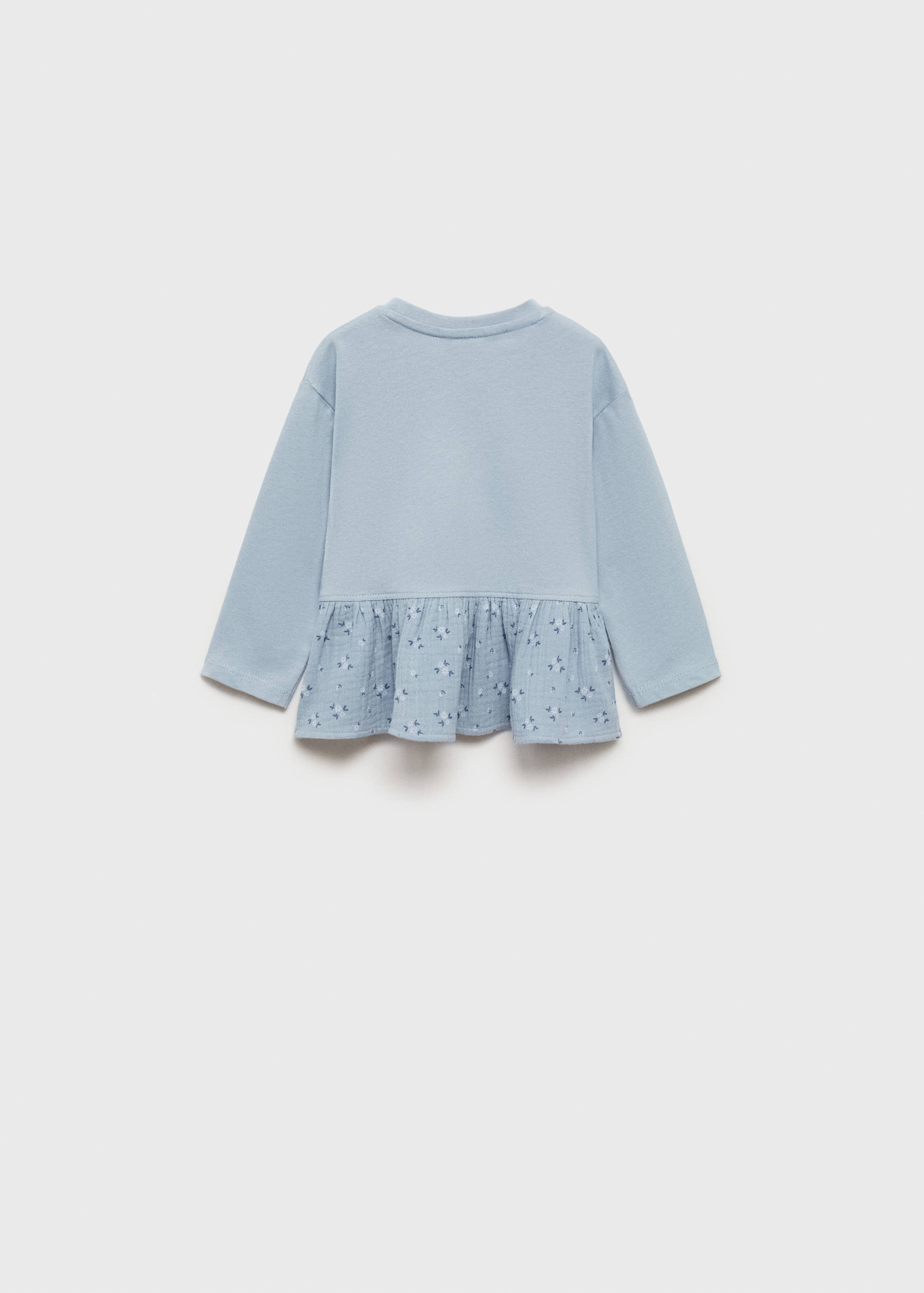 Floral hem T-shirt - Reverse of the article