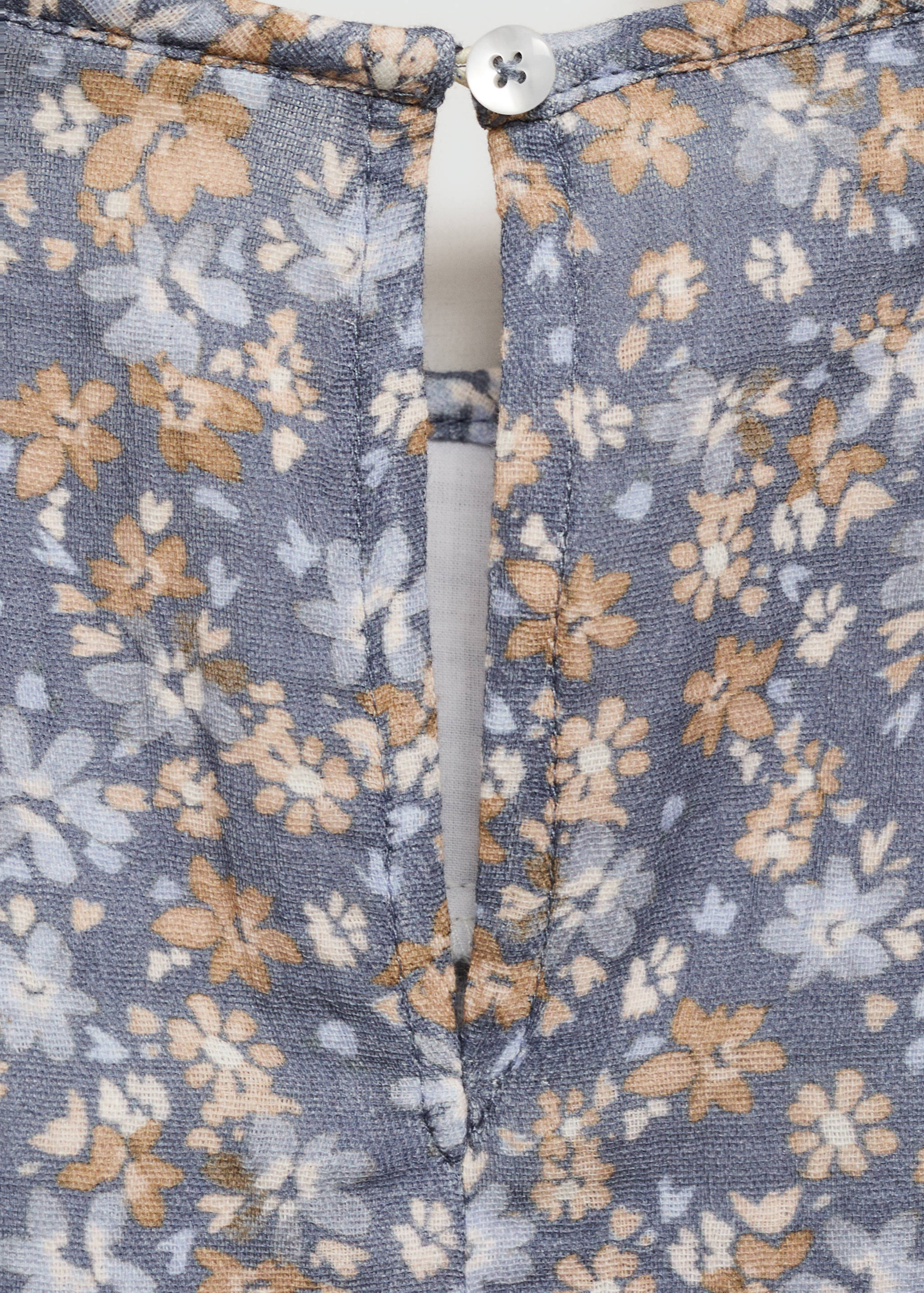 Ruched detail flower dress - Details of the article 0